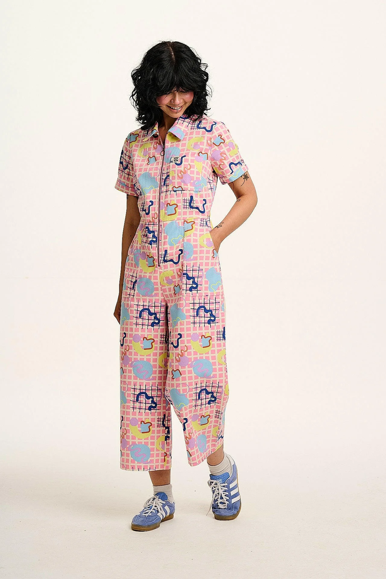 Ragan - Cotton Jumpsuit in Zachary Print