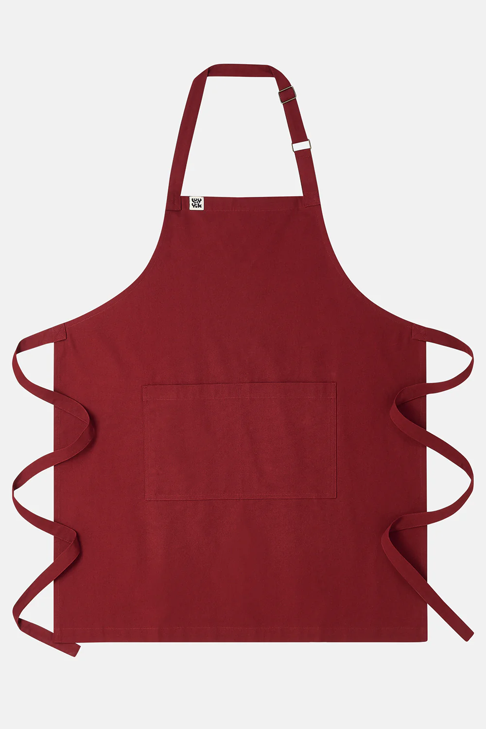 Amaia - Midweight Cotton Apron in Maroon