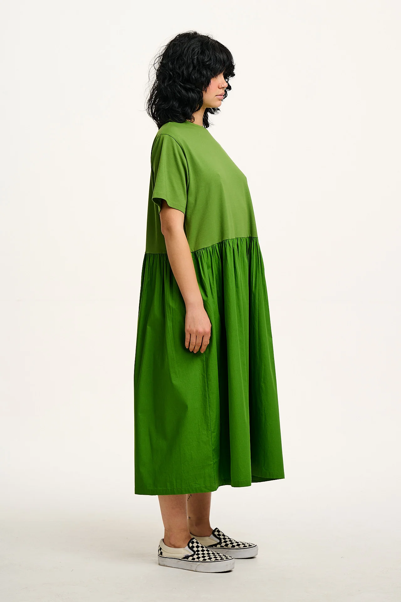 Georgia - Midi Dress in Green