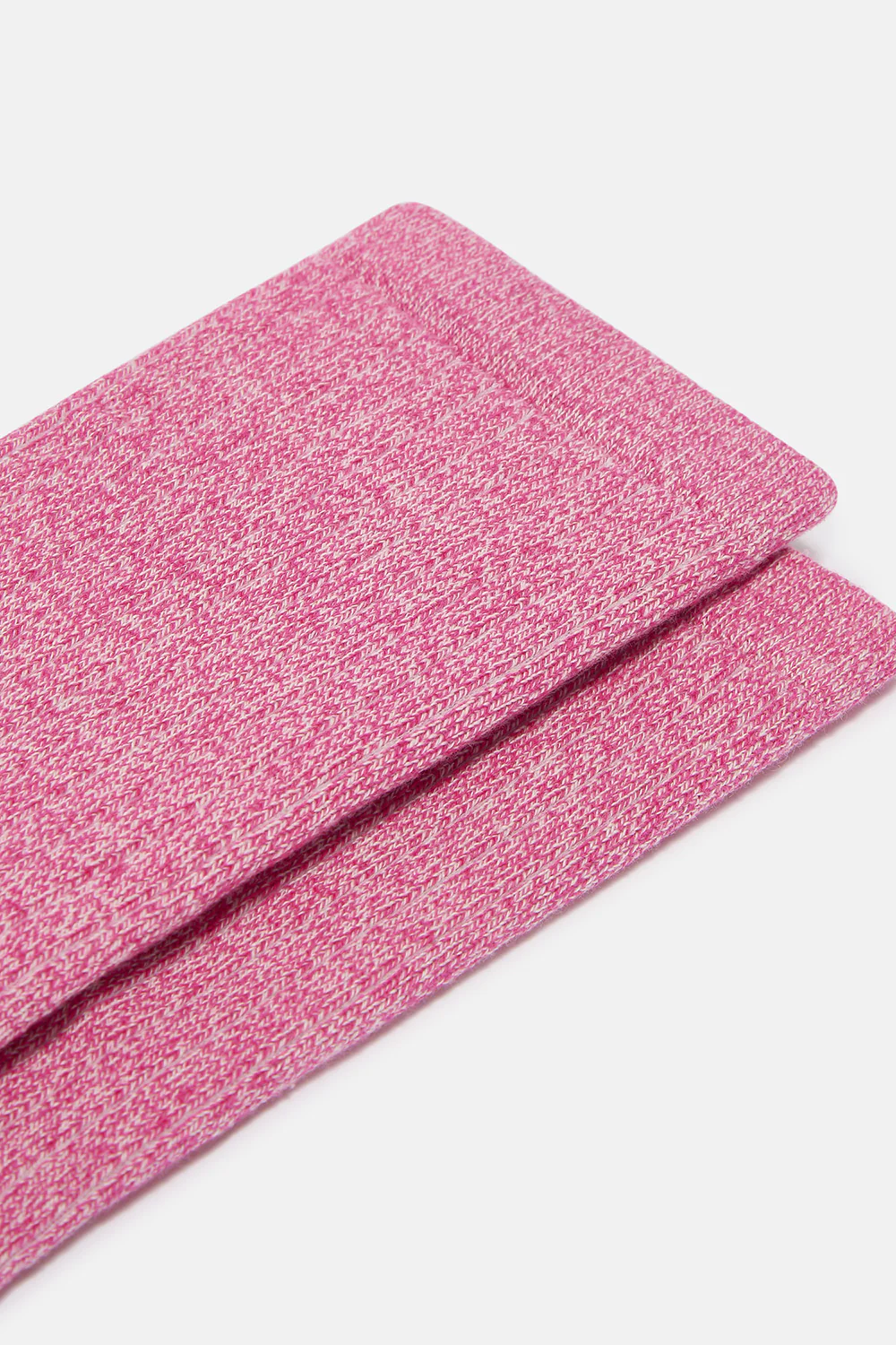 Sienna - Thick Cotton socks in Dark Pink Marl