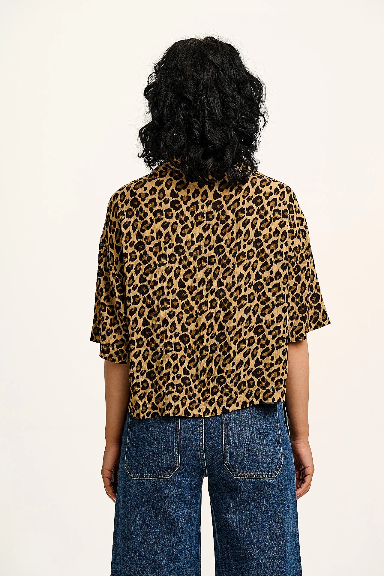 Alfie - Short Sleeve Shirt in Leopard Print