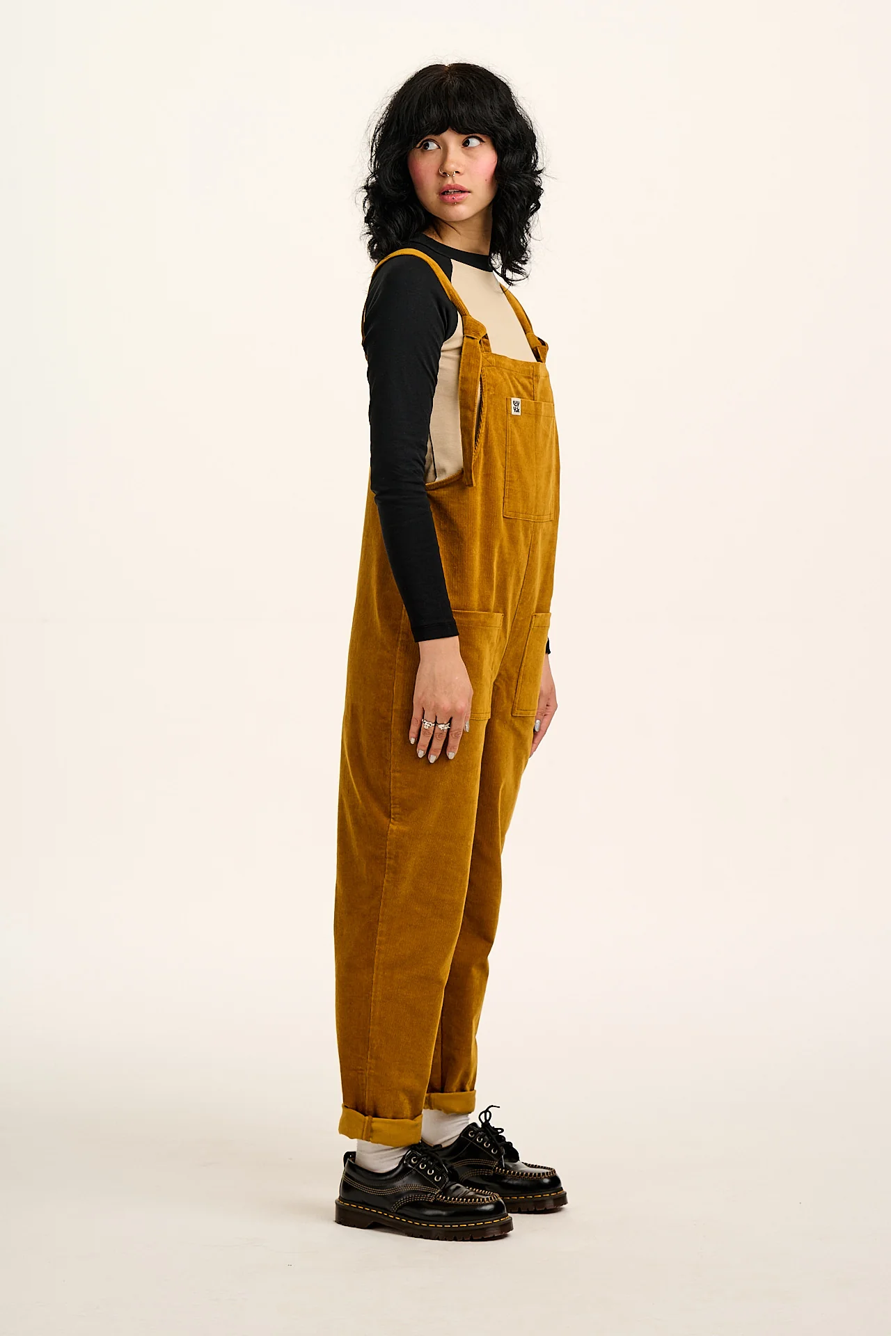 Original - Corduroy Dungarees in Mustard Yellow