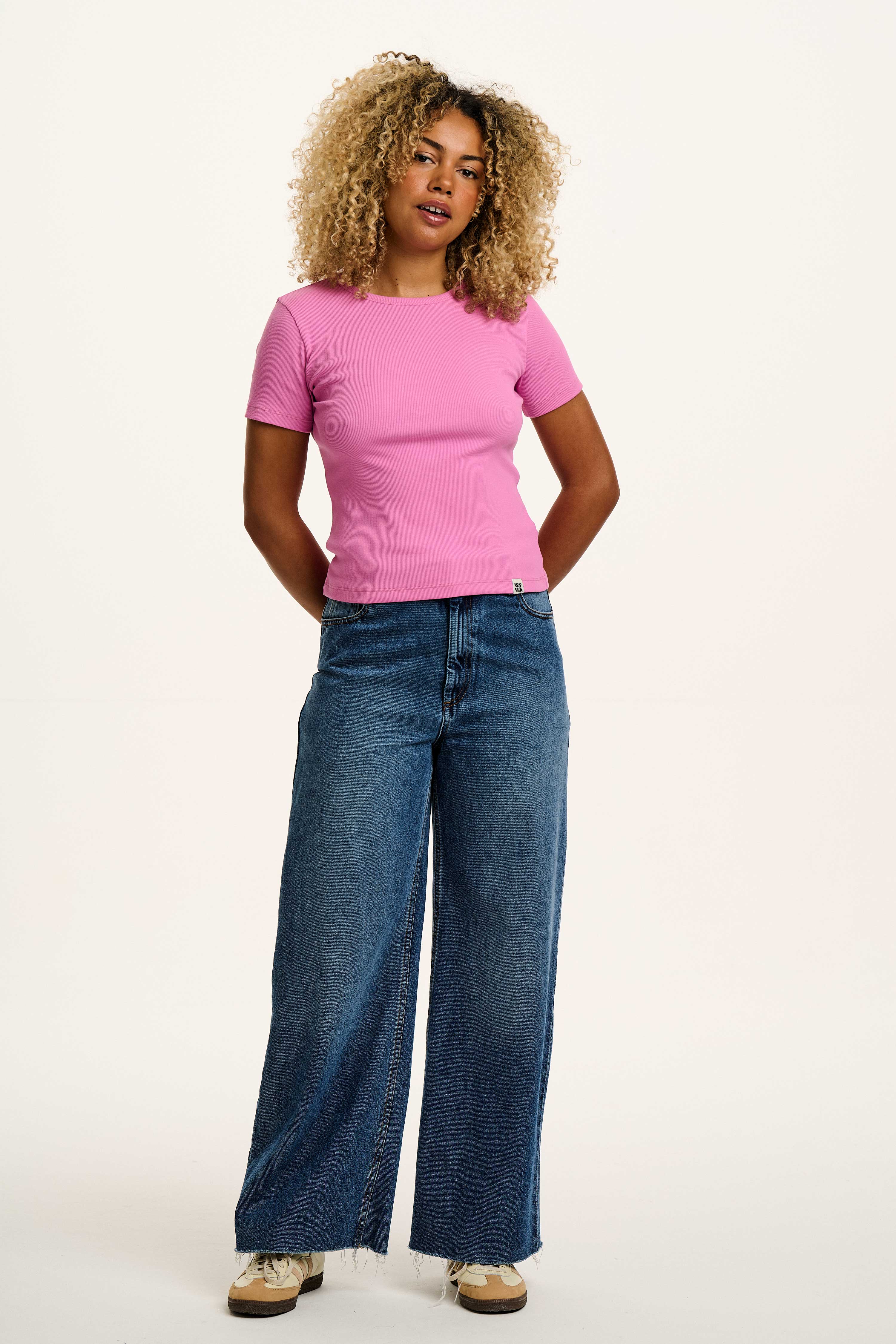 Gracie -  Cotton Tee in Opera Mauve Pink