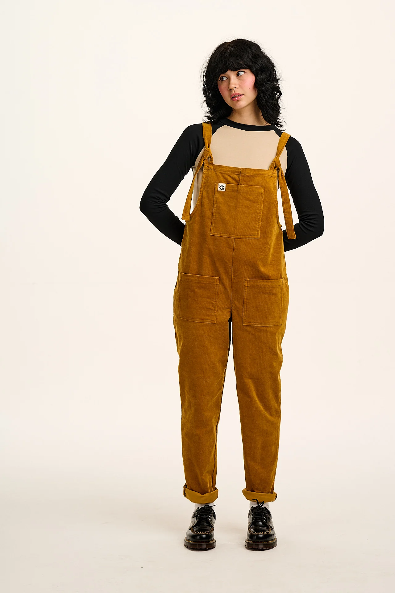 Original - Corduroy Dungarees in Mustard Yellow
