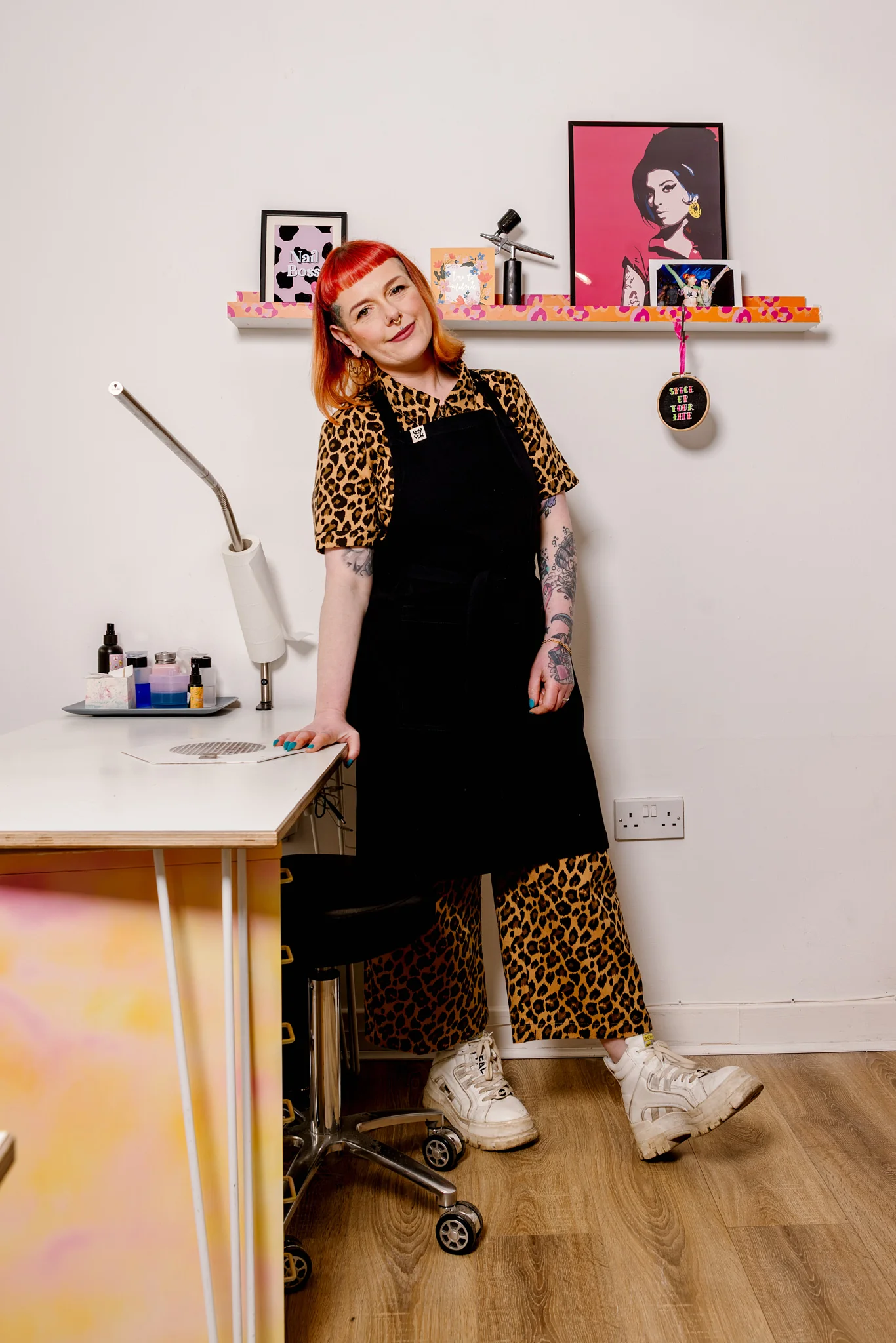 Amaia - Heavyweight Cotton Apron in Black