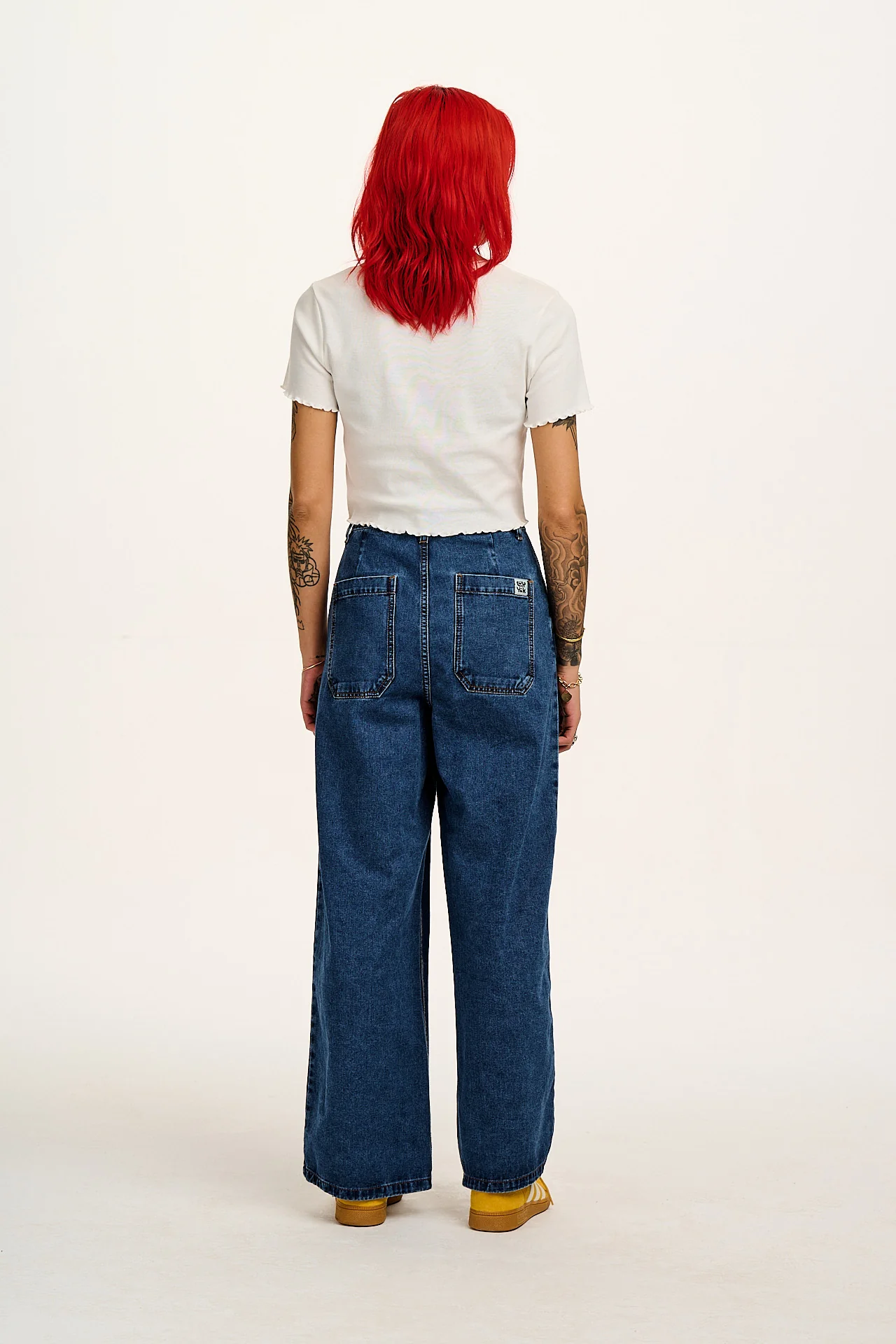 Greta - Cropped Cotton Top in Ecru