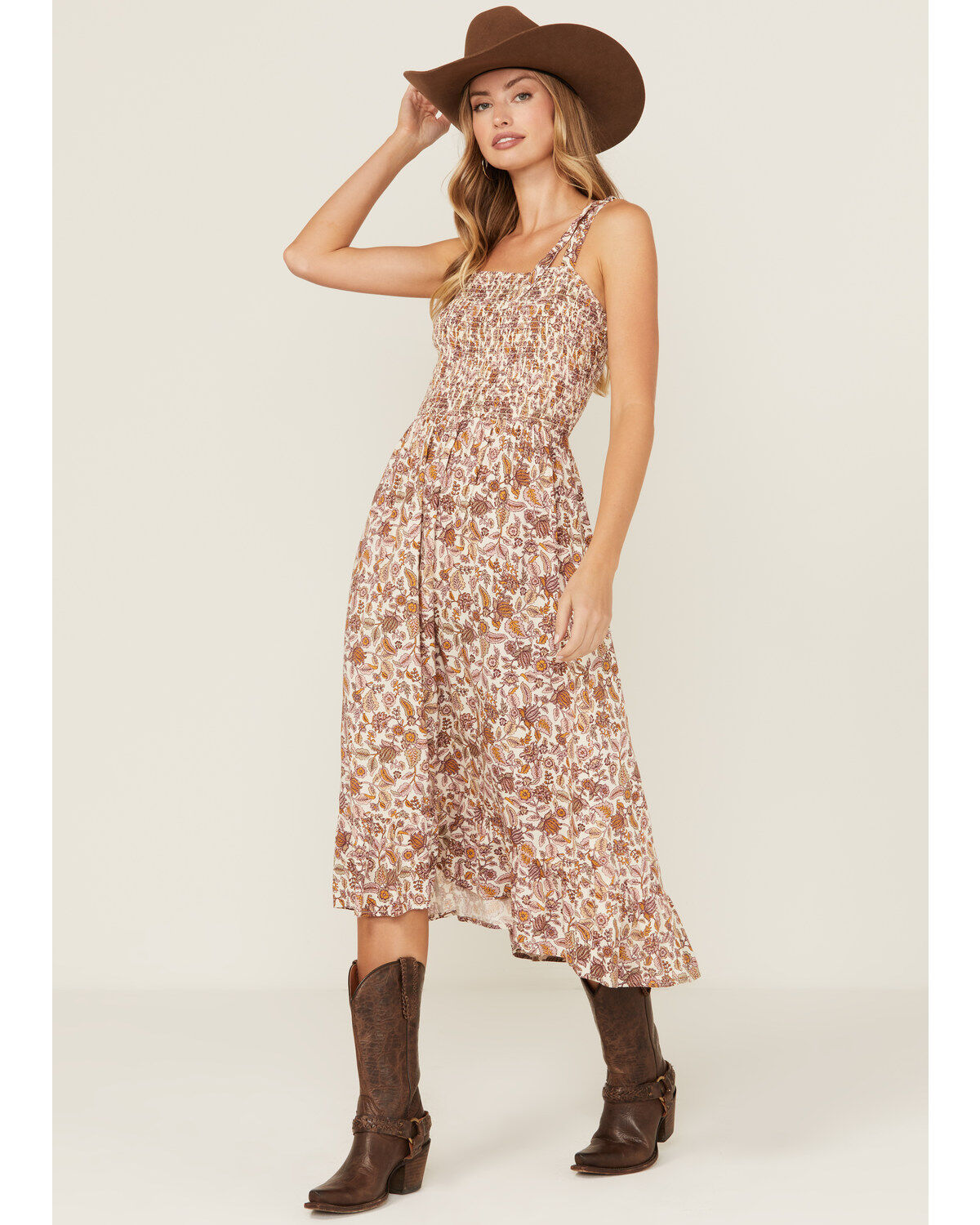 Cotton & Rye Women's Floral Print Midi Sundress