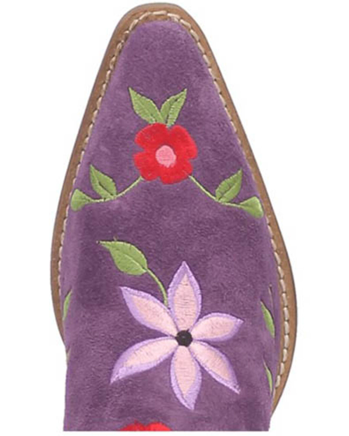 Dingo Women's Flower Power Suede Tall Western Boots - Snip Toe