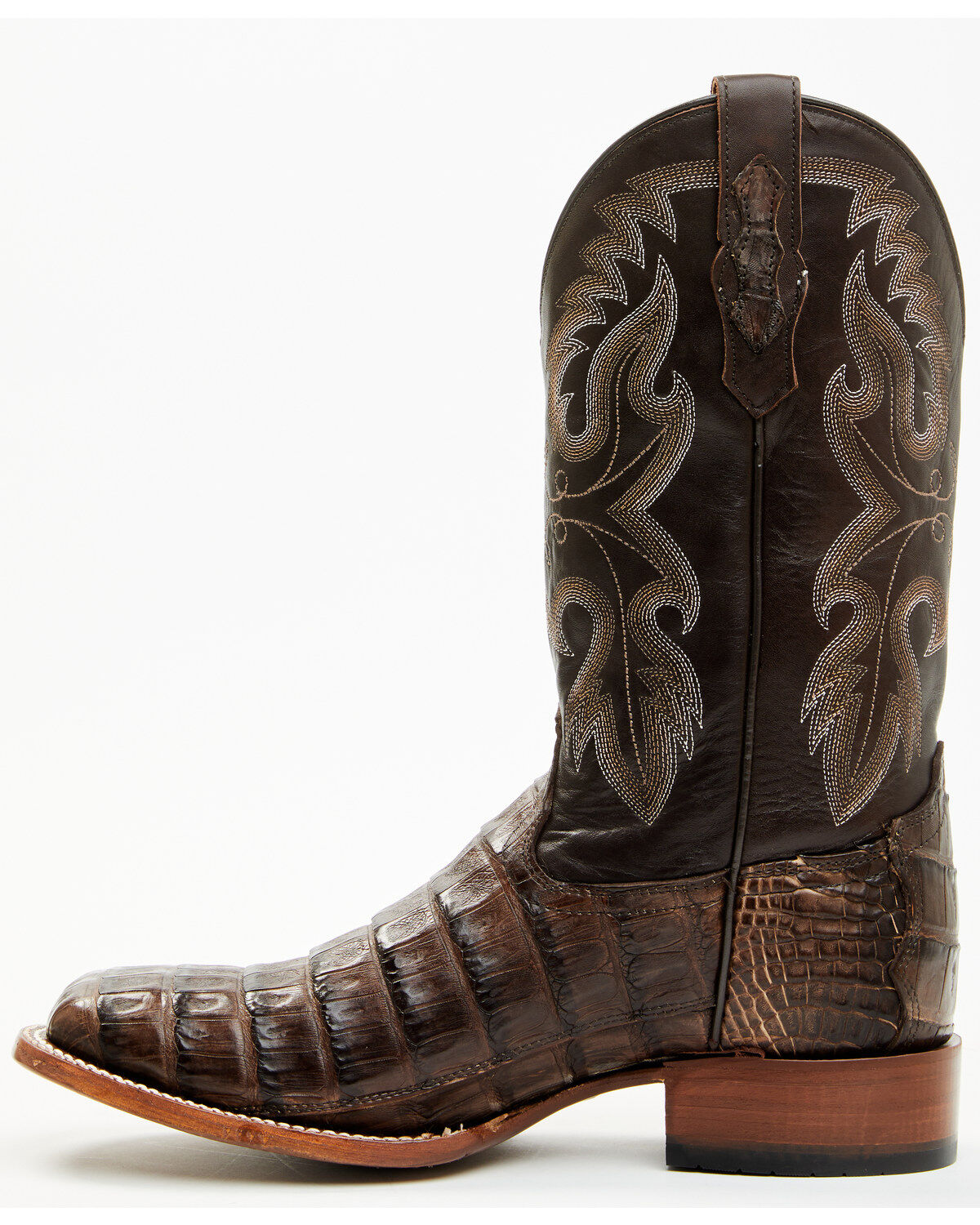 Cody James Men's Exotic Caiman Tail Skin Western Boots - Broad Square Toe