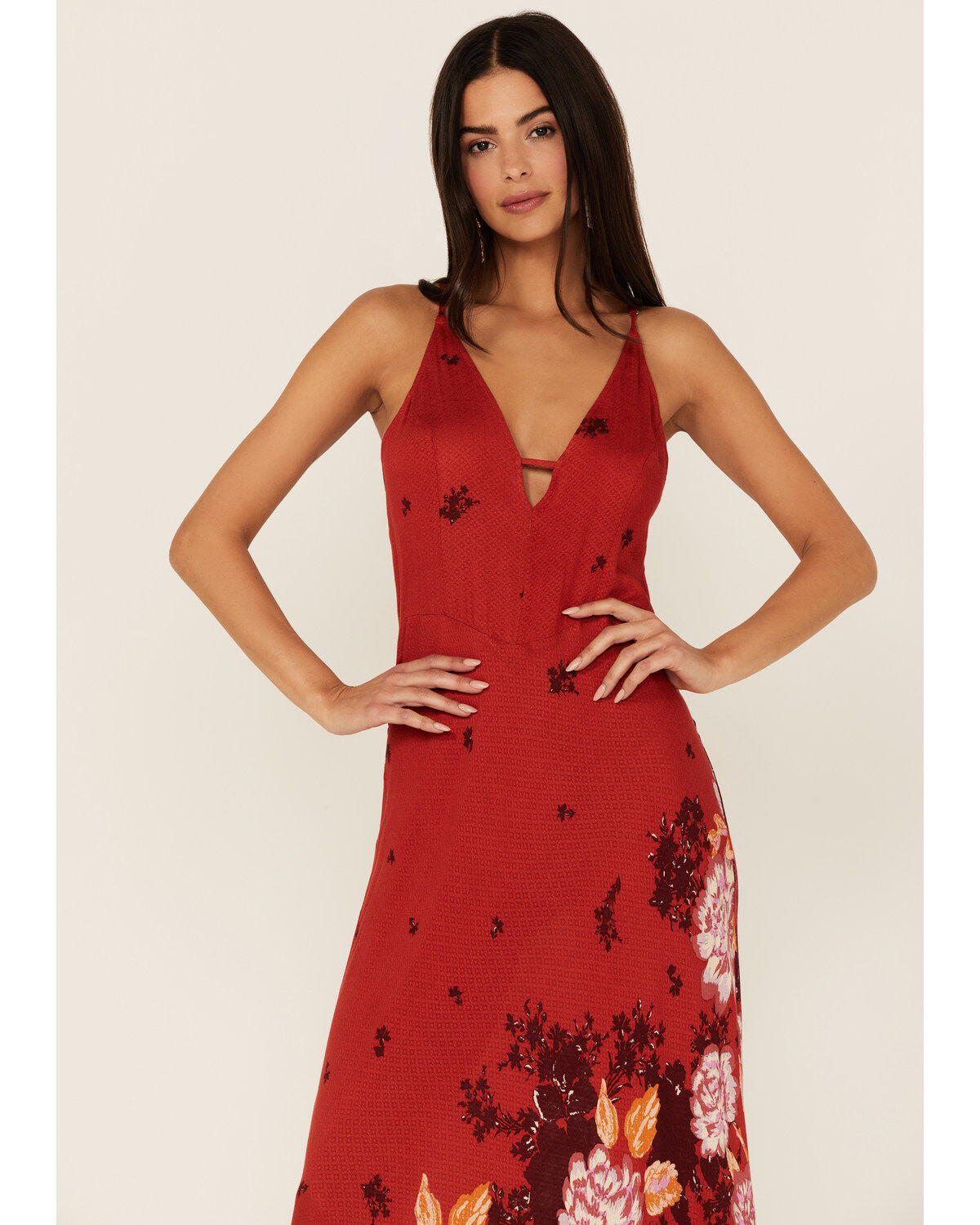 Free People Women's Get To You Floral Print Maxi Dress