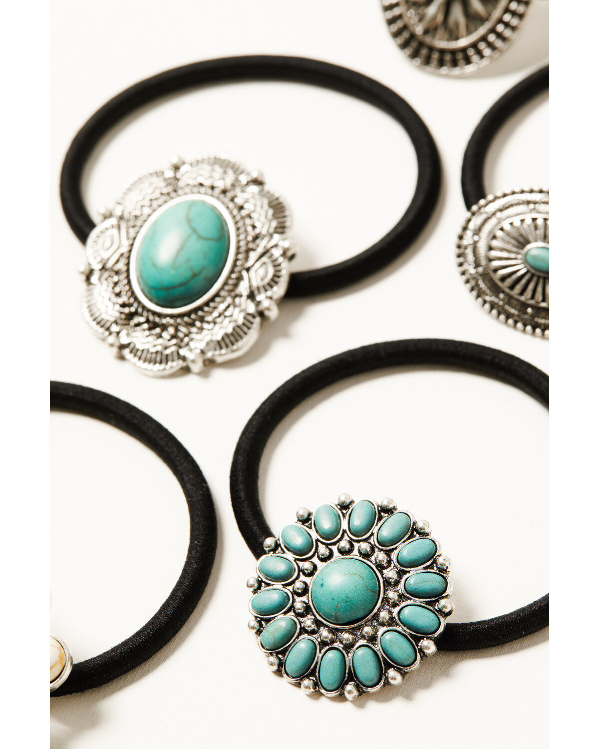 Shyanne Women's Concho Hair Tie Set - 5 Piece