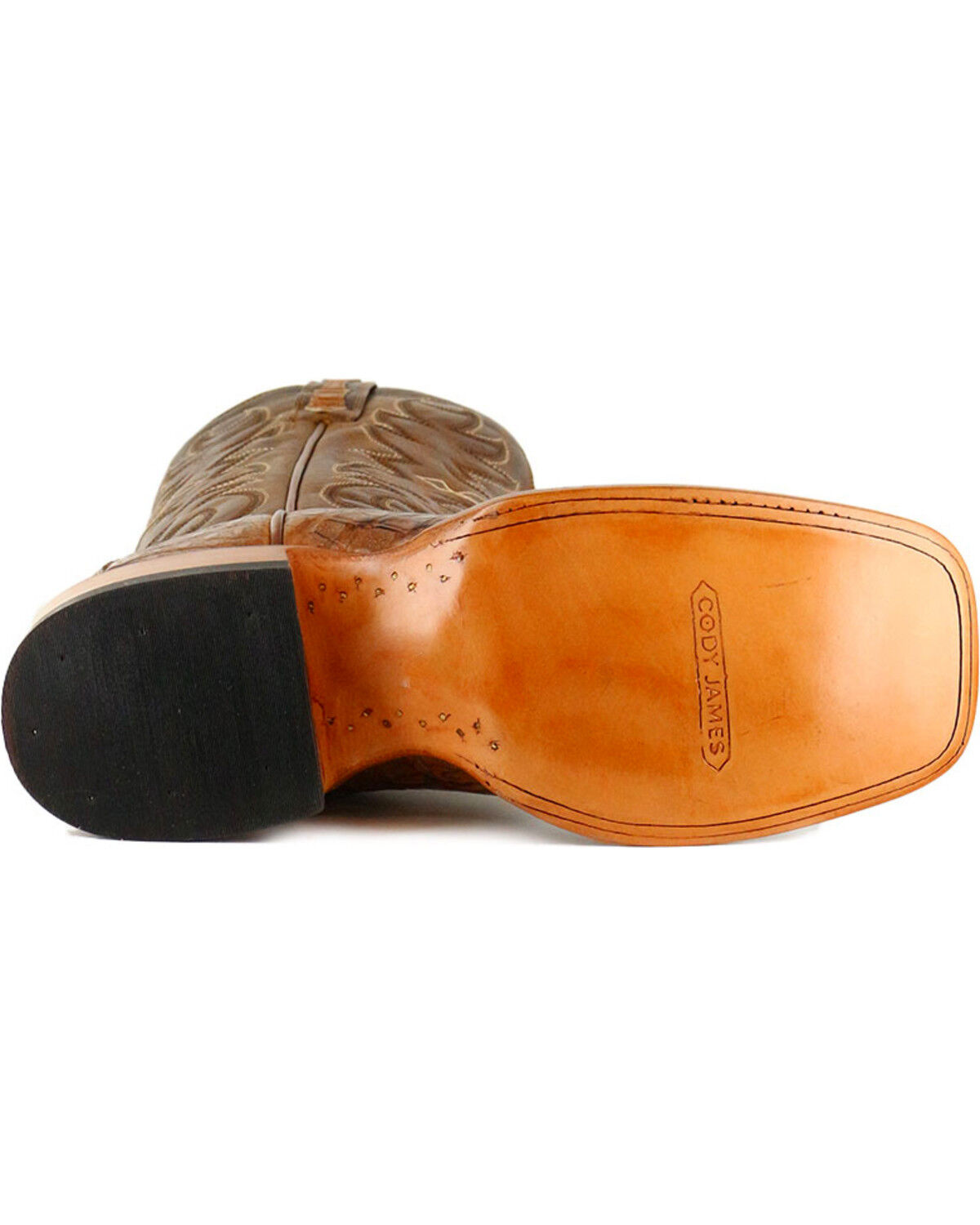 Cody James Men's Burnished Caiman Exotic Boots - Wide Square Toe