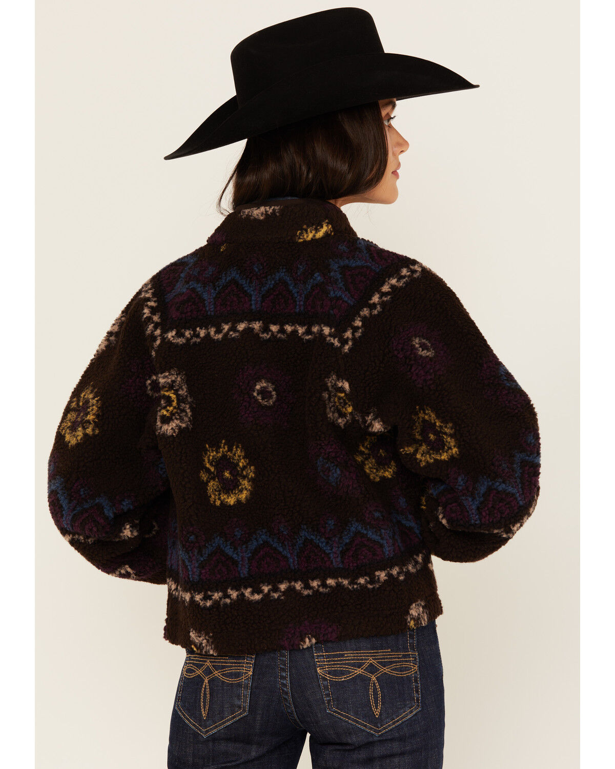 Shyanne Women's Printed Sherpa Jacket