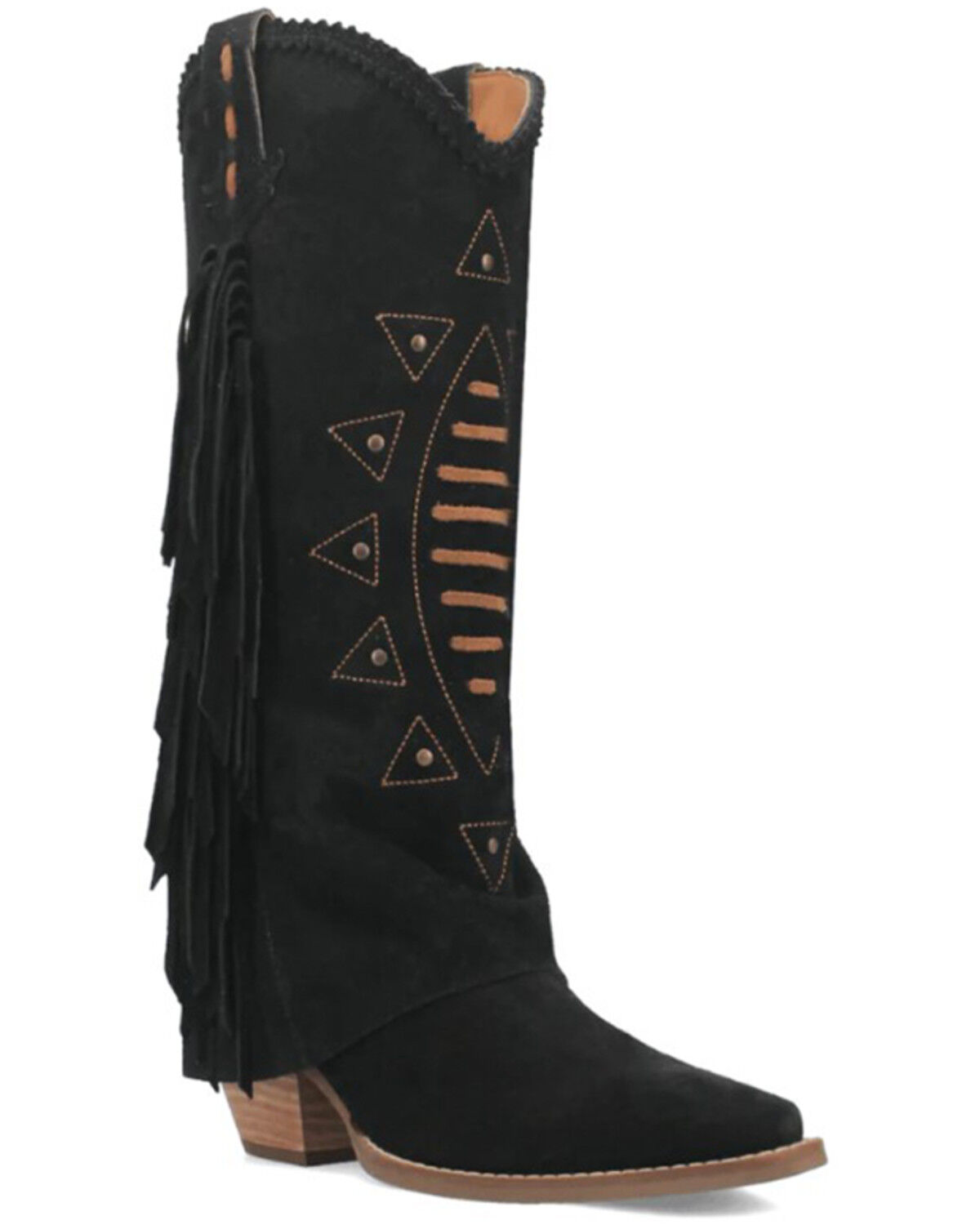 Dingo Women's Spirit Trail Fringe Tall Western Boots - Round Toe