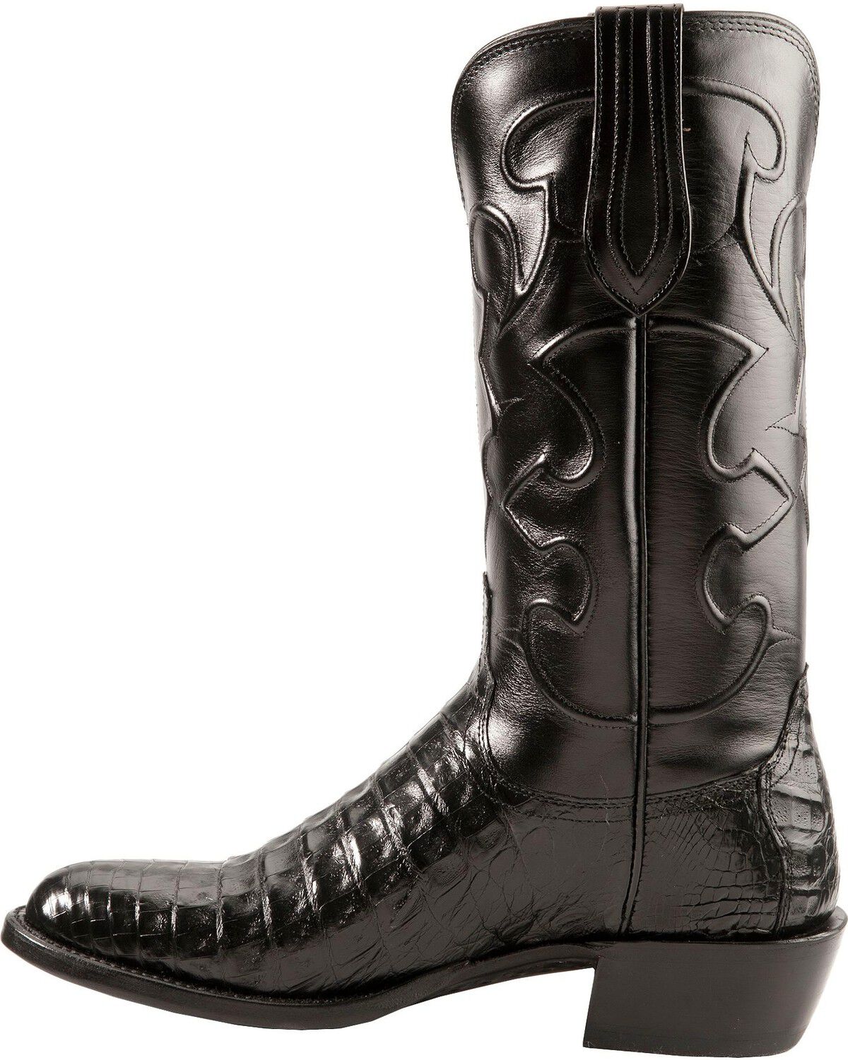 Lucchese Handmade 1883 Exotic Crocodile Belly Cowboy Boots - Round Toe