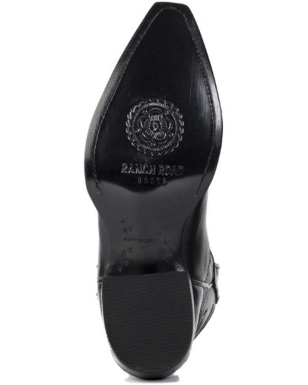 Ranch Road Boots Women's Rosette Floral Embroidered Western Boots - Snip Toe