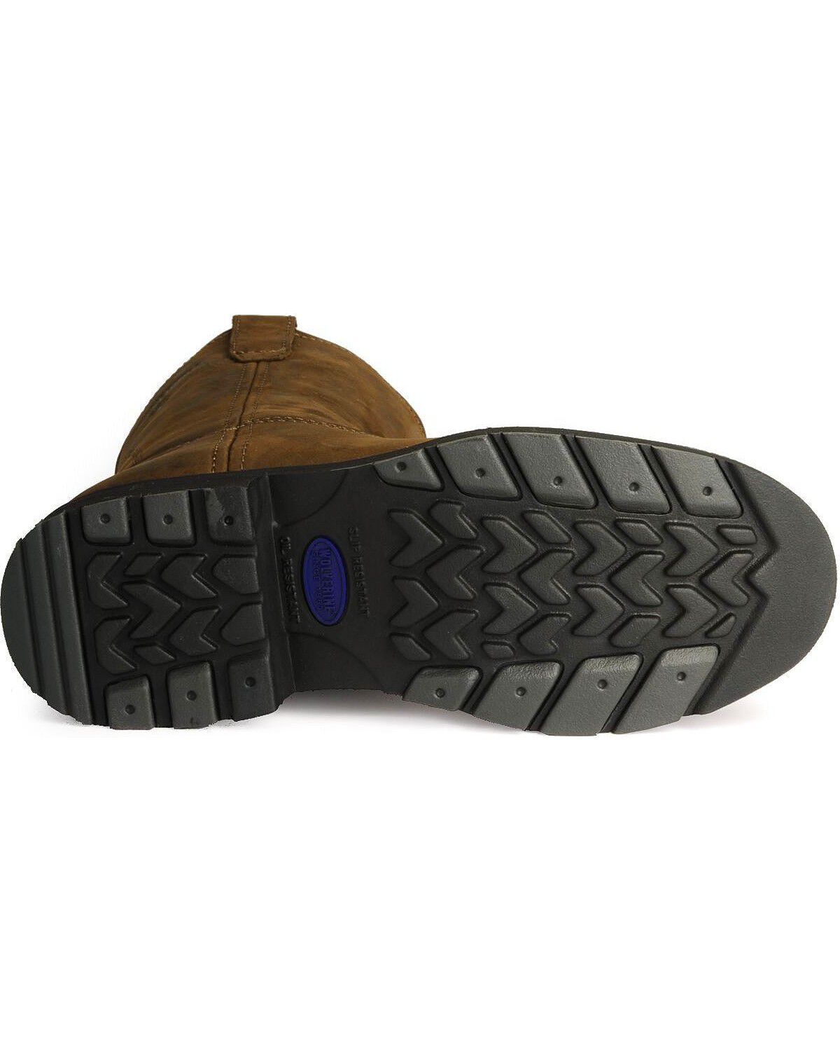 Wolverine Men's Plain Toe Slip Resistant Wellington Boots