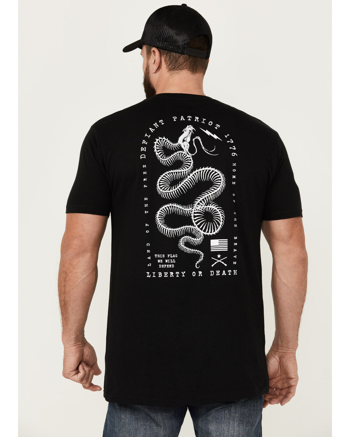 Howitzer Men's Defiant Snake Short Sleeve Graphic T-Shirt