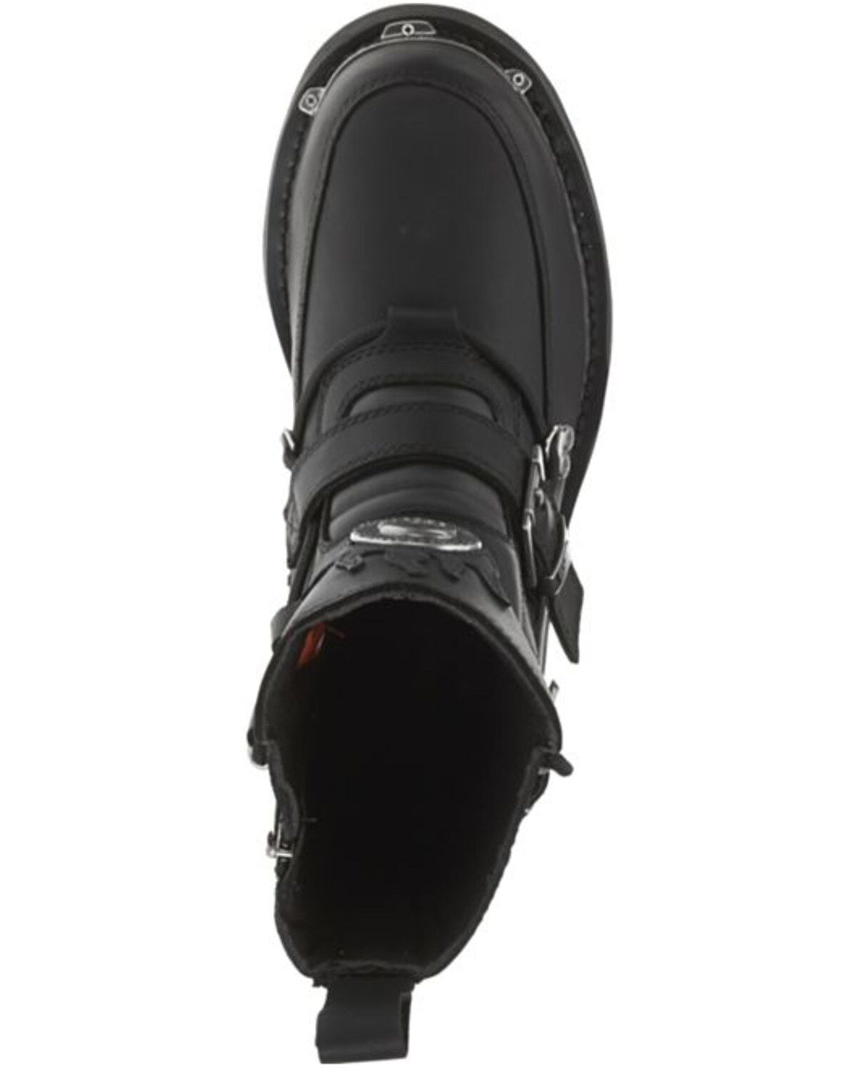 Harley Davidson Men's Distortion Skull Moto Boots - Round Toe