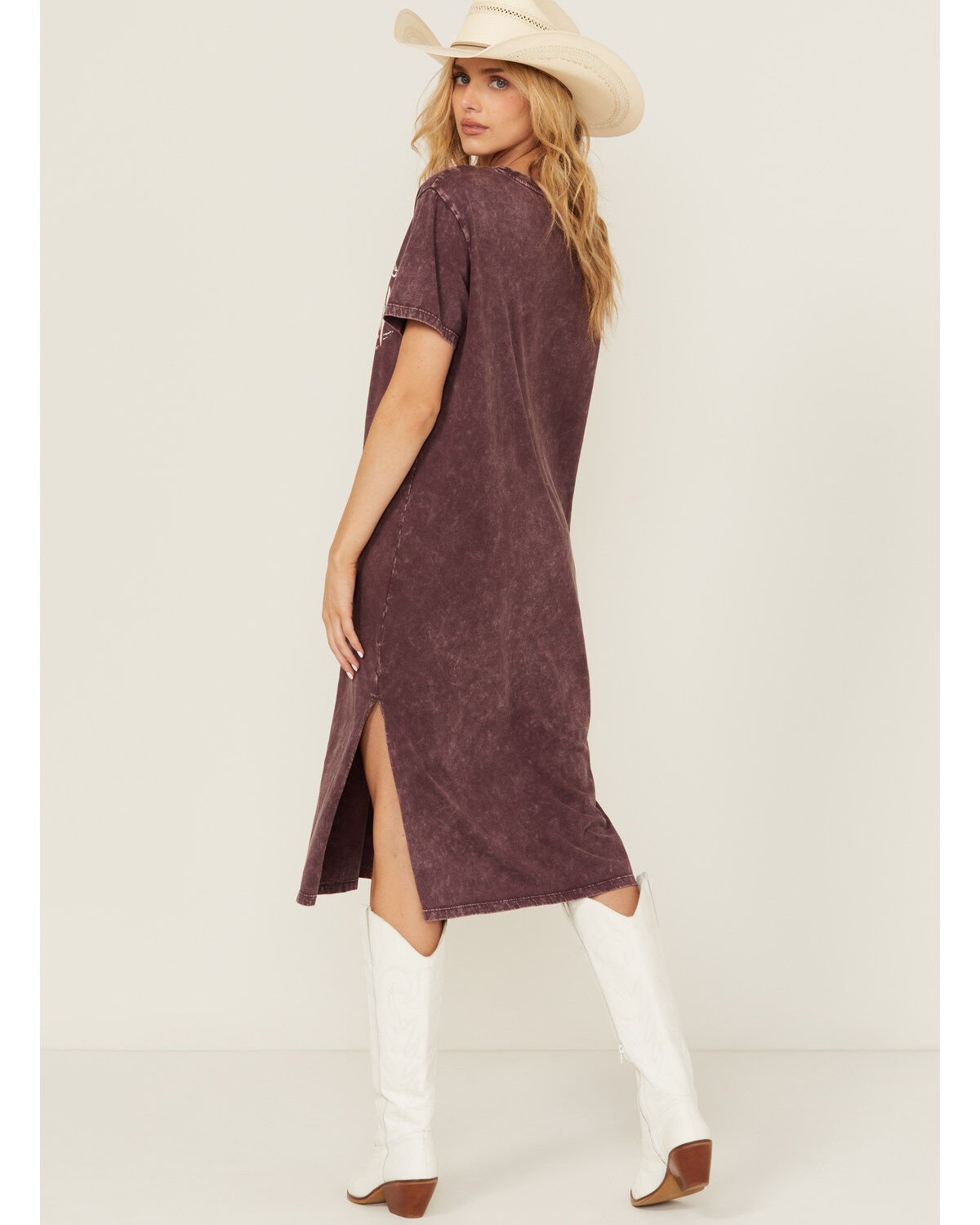 Rock & Roll Denim Women's Graphic Short Sleeve Maxi Dress