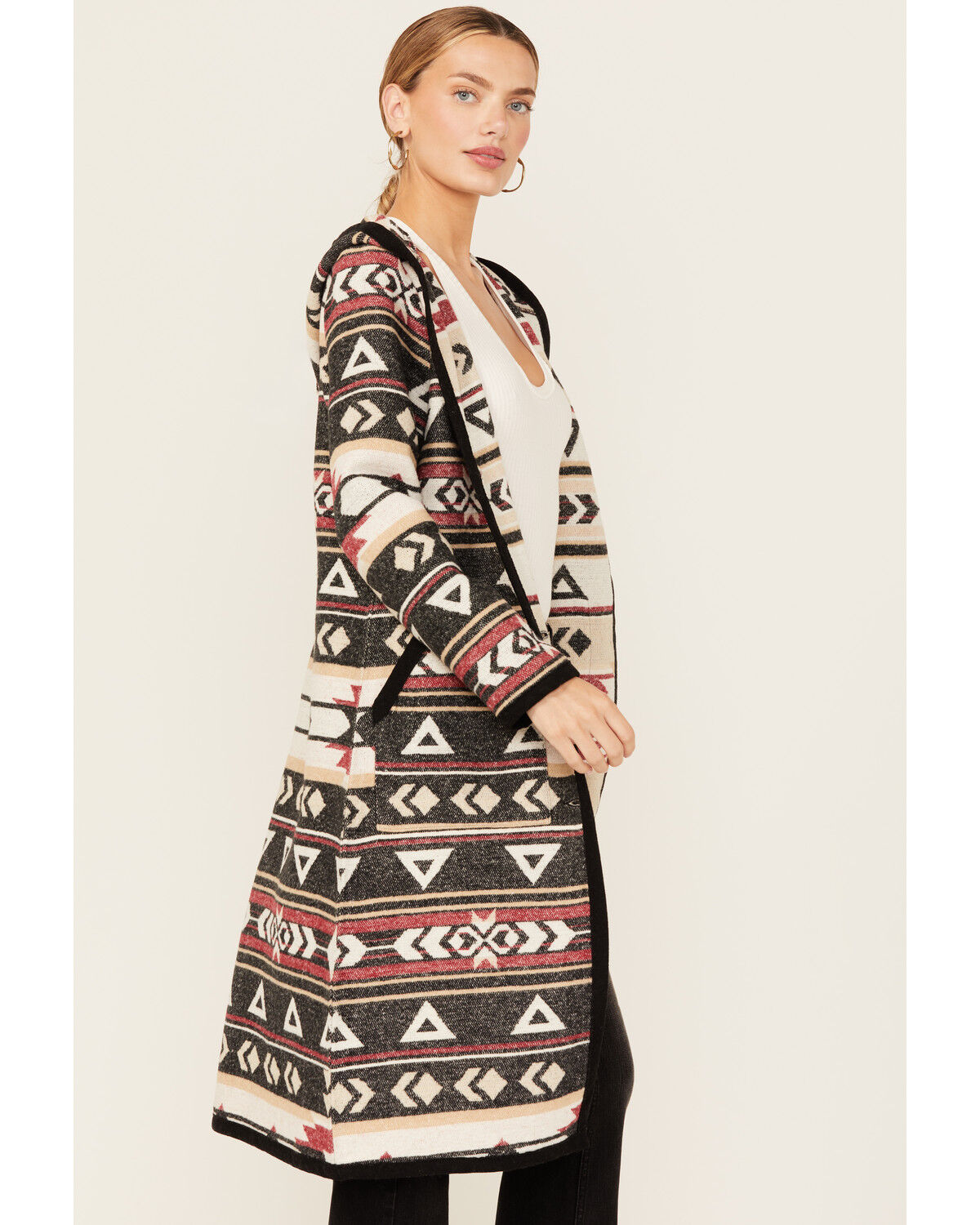 Cripple Creek Women's Southwestern Print Hooded Duster