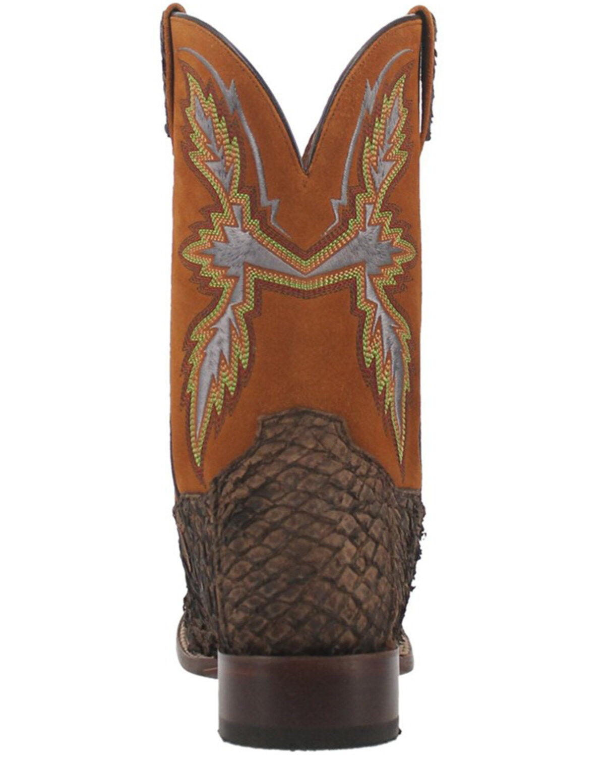 Dan Post Men's Dorsal Sea Bass Exotic Western Boots - Broad Square Toe