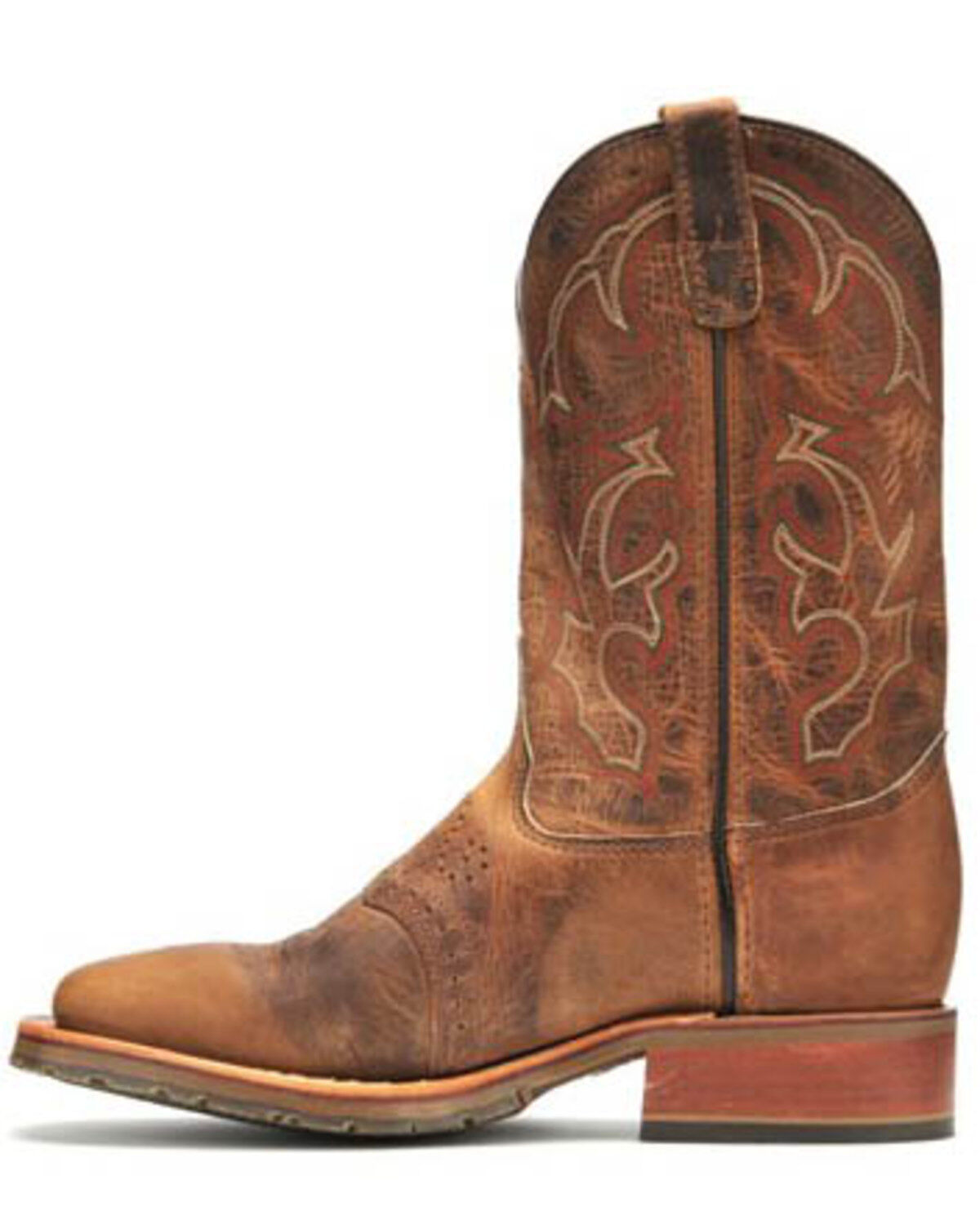 Double H Men's I.C.E. Saddle Vamp Western Work Boots - Broad Square Toe