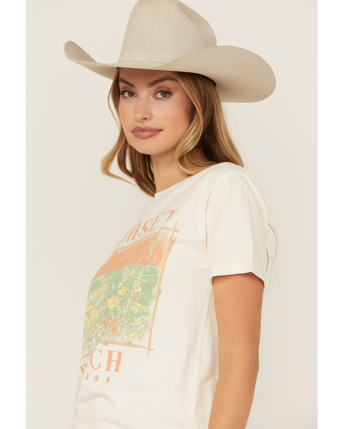 Cut & Paste Women's Sunset Short Sleeve Graphic Tee