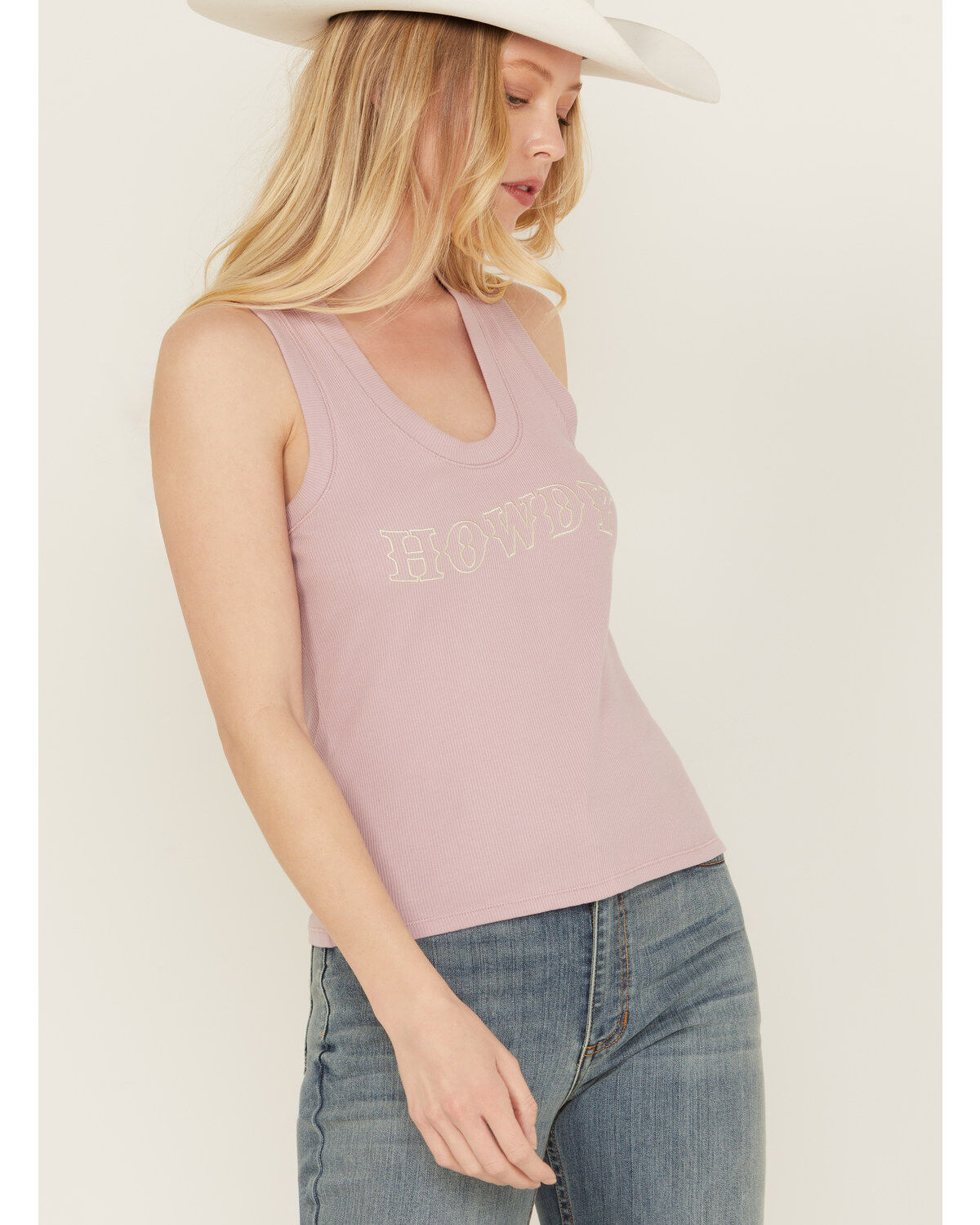 White Crow Women's Howdy Embroidered Tank