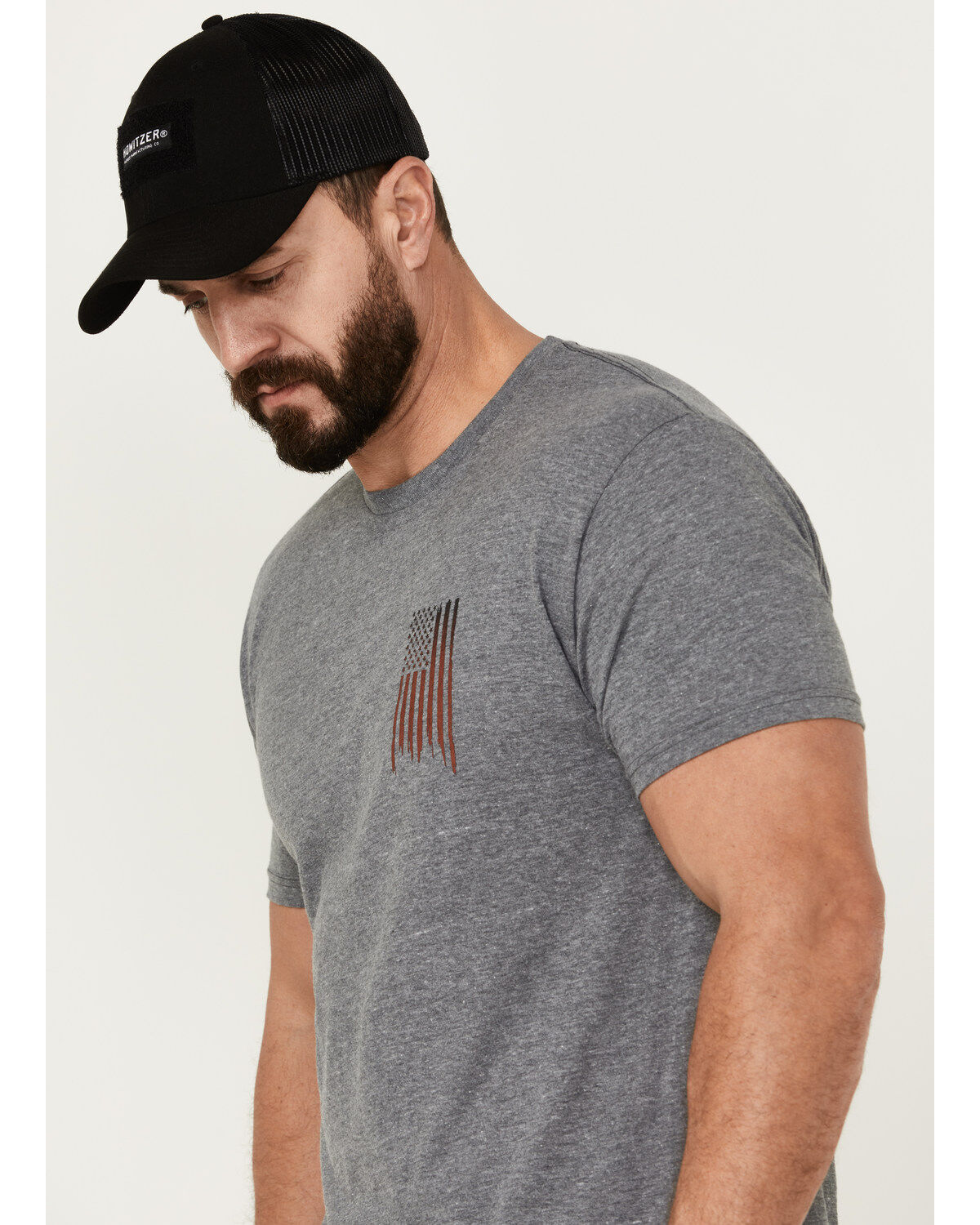 Howitzer Men's Freedom Spine Short Sleeve Graphic T-Shirt