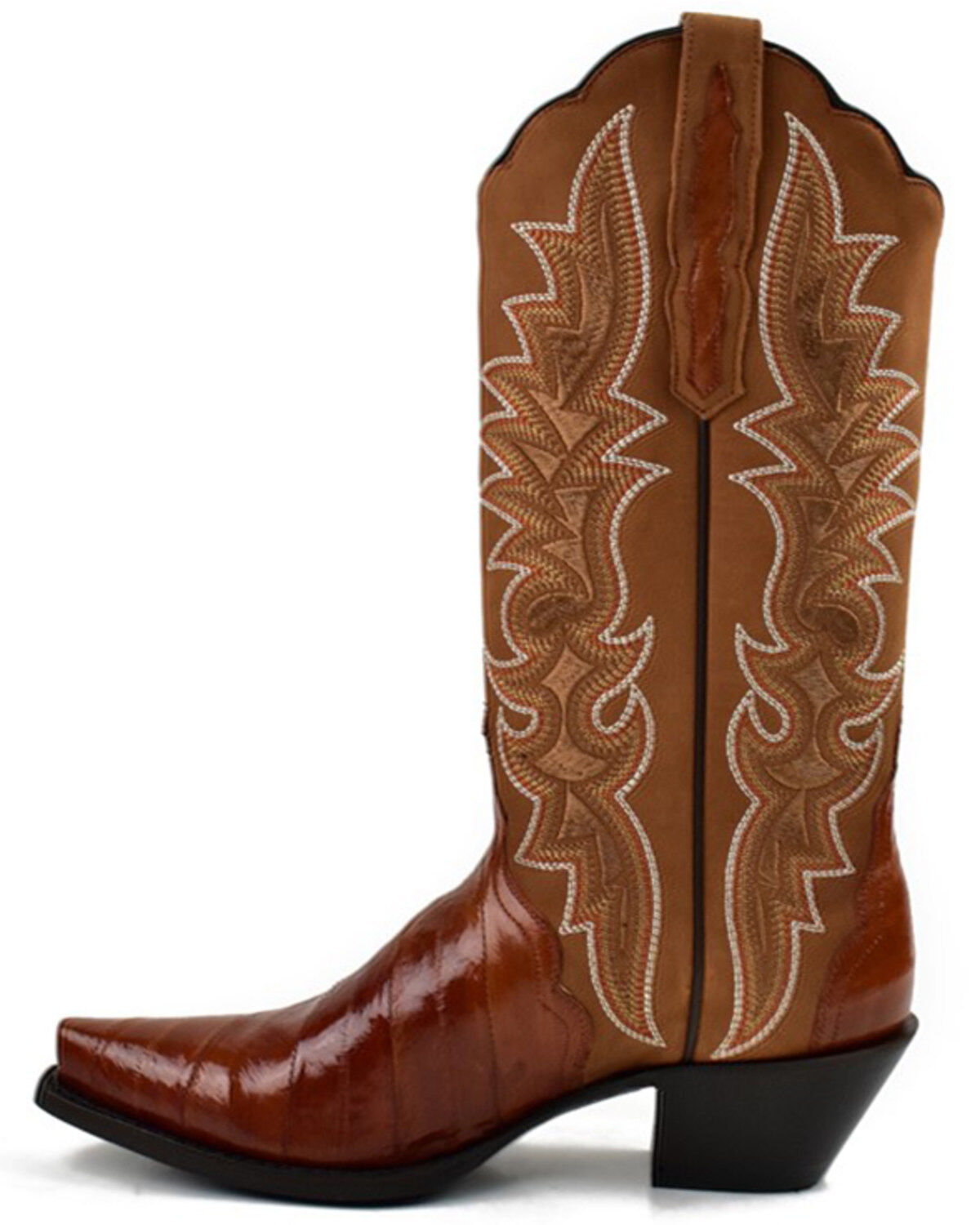 Dan Post Women's Eel Peanut Exotic Western Boot - Snip Toe