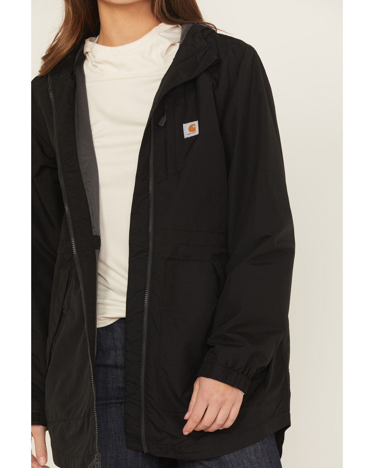 Carhartt Women's Black Rain Defender Nylon Coat