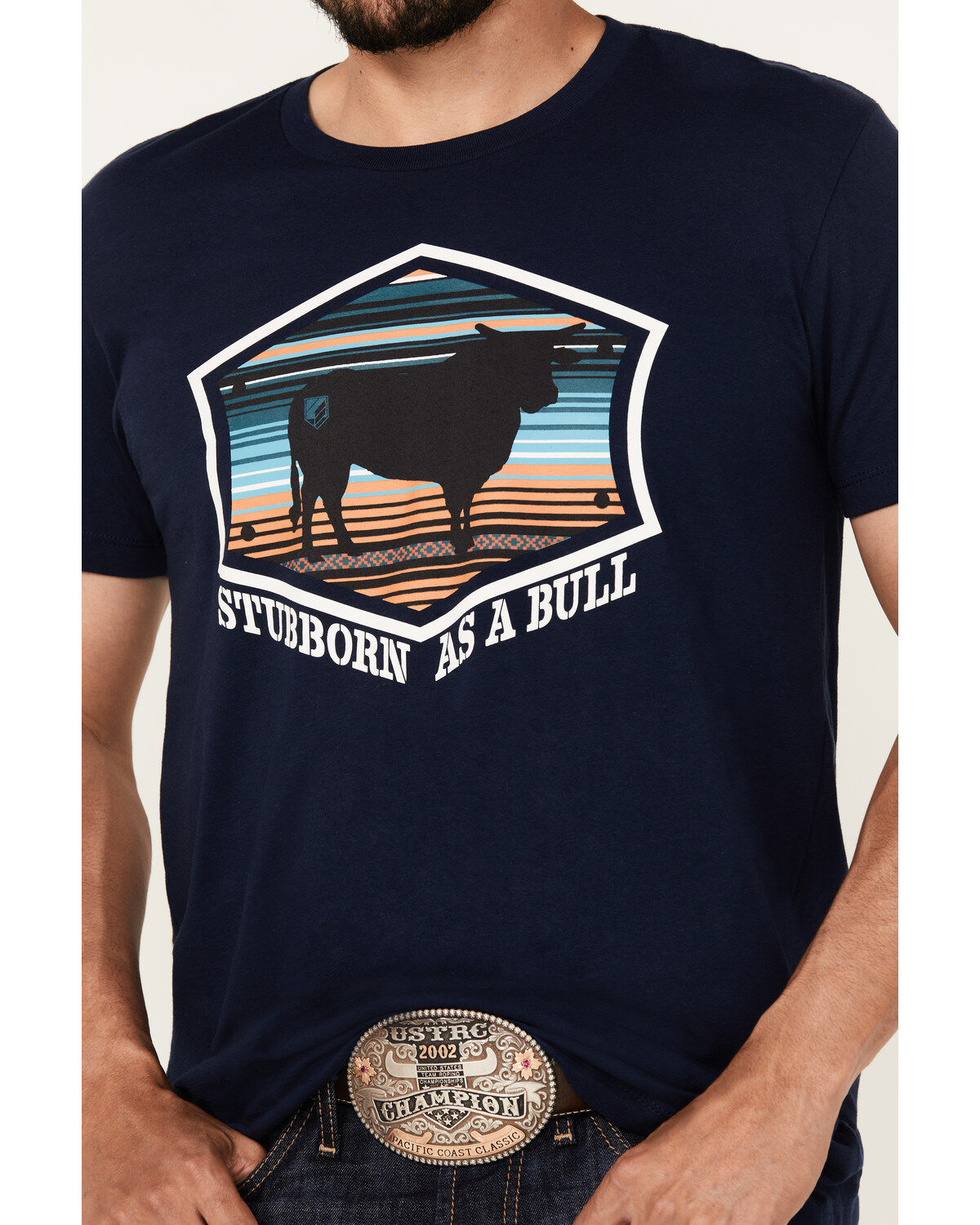 RANK 45® Men's Stubborn As A Bull Short Sleeve Graphic T-Shirt