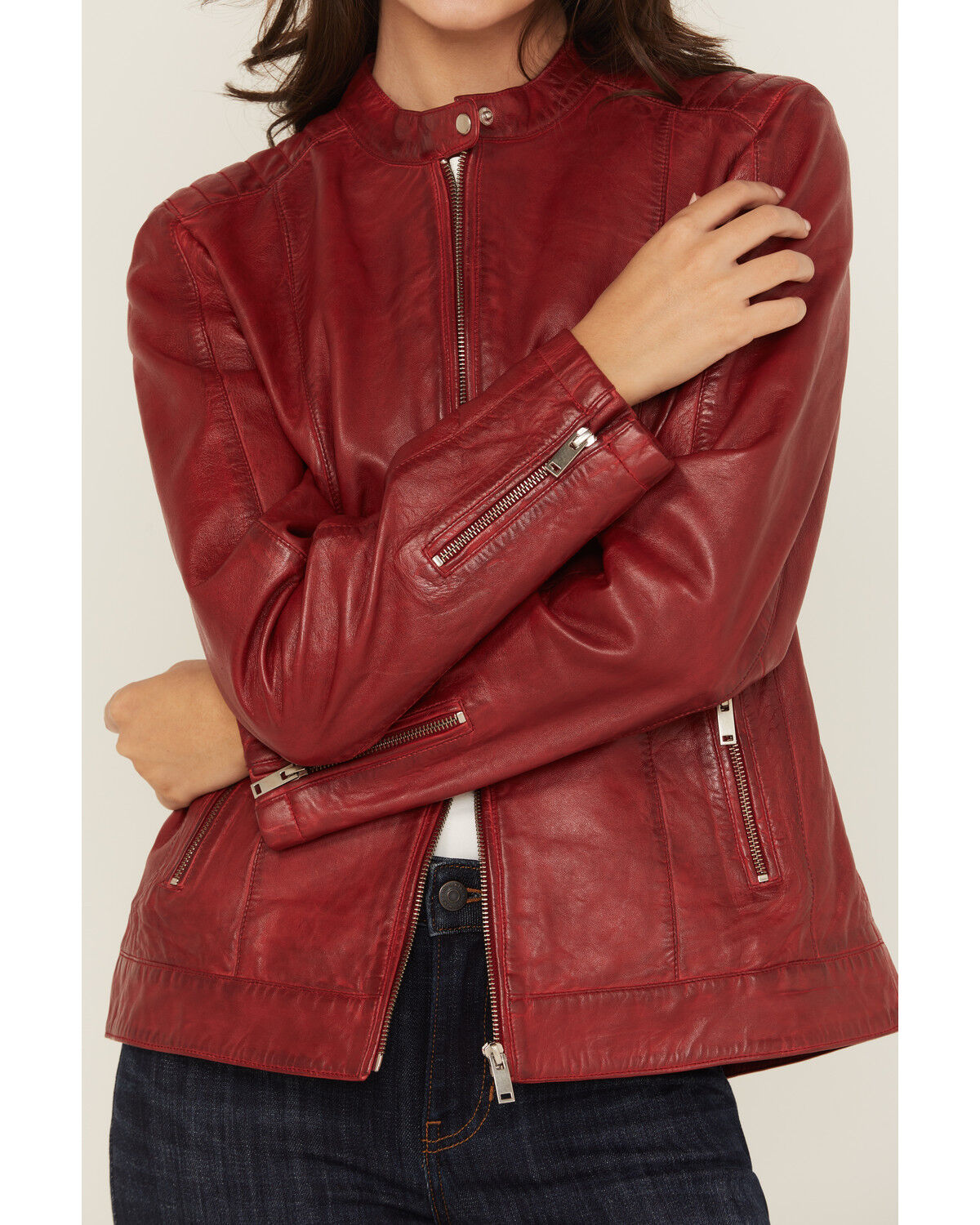 Scully Women's Leather Racing Jacket