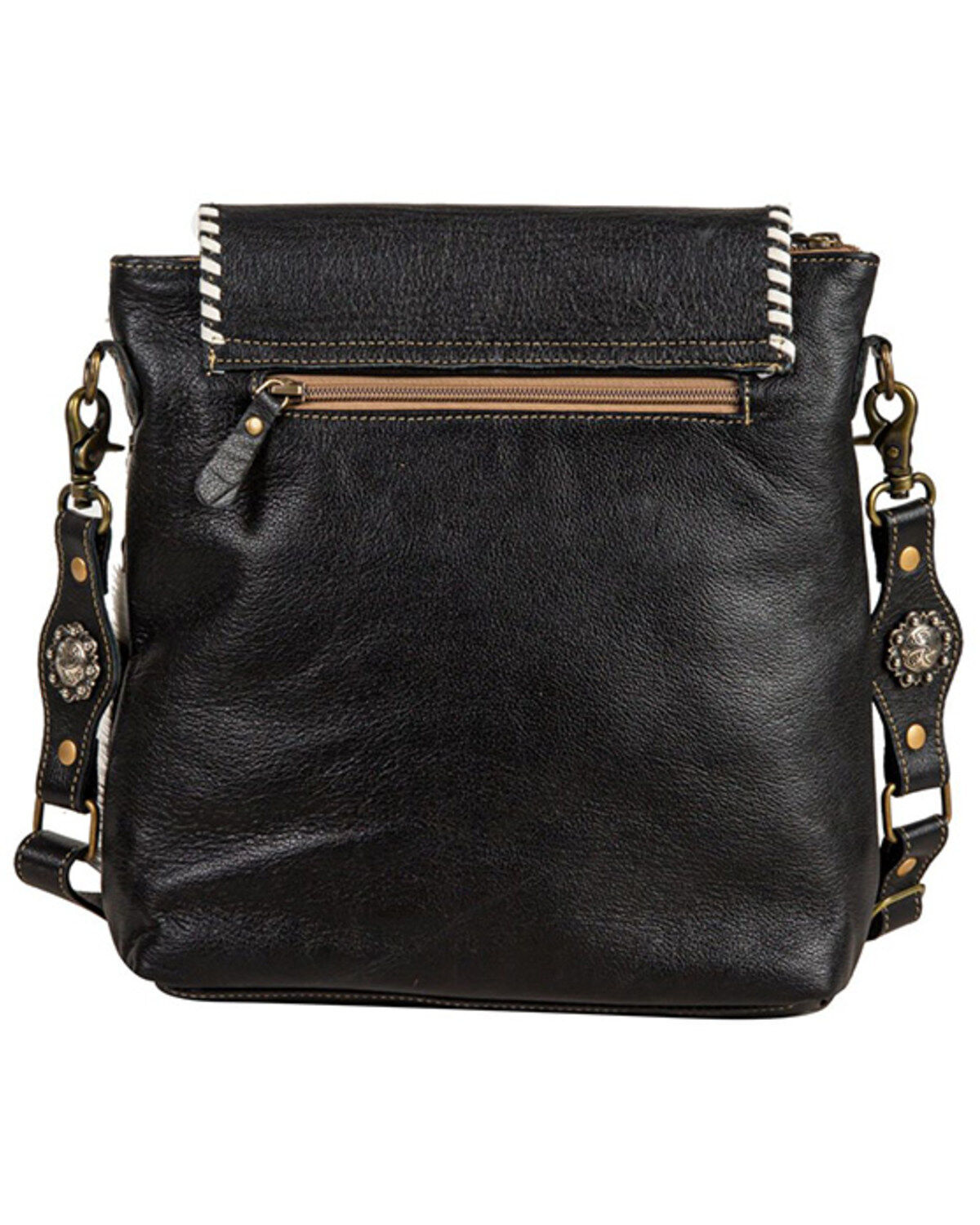 Myra Bag Women's Spirit of the Herd Hand Tooled Crossbody Bag