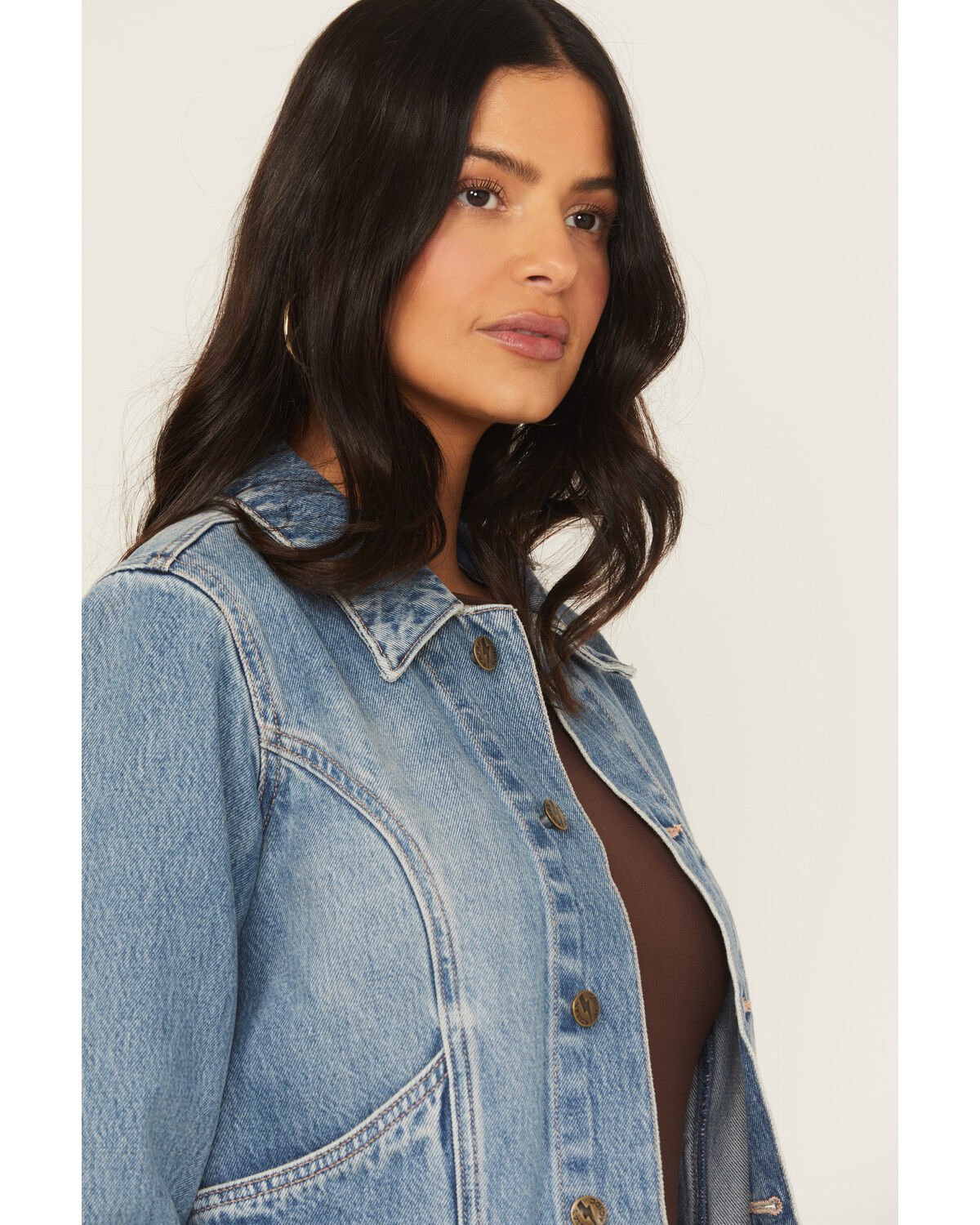 Rolla's X AC/DC Women's Medium Wash Lightning Denim Jacket