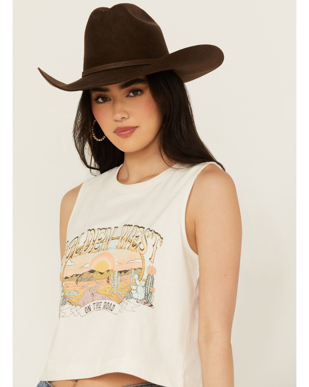 White Crow Women's Golden West Graphic Muscle Tank