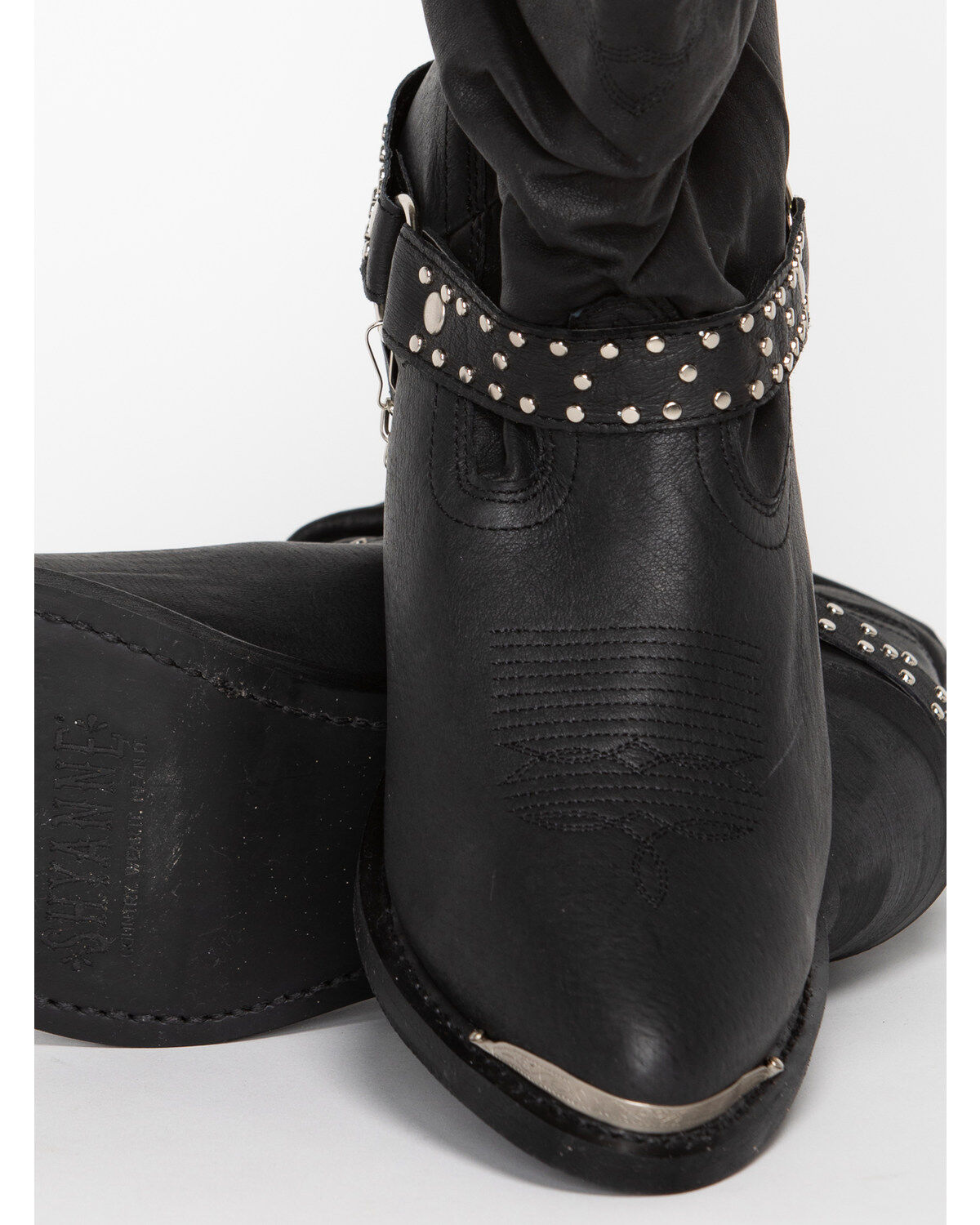 Shyanne Women's Tammye Slouch Harness Fashion Boots - Round Toe