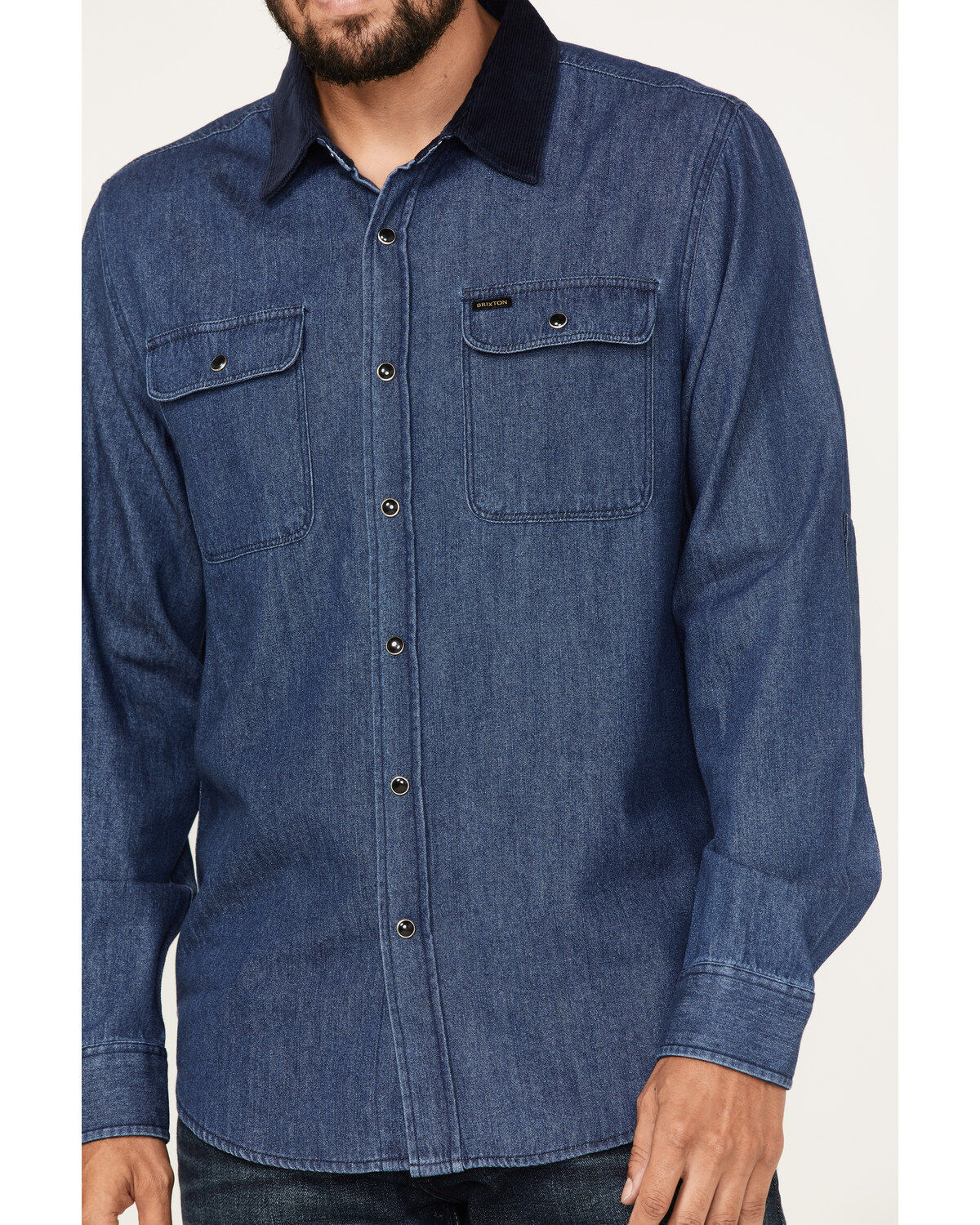Brixton Men's Bowery Reserve Long Sleeve Snap Shirt