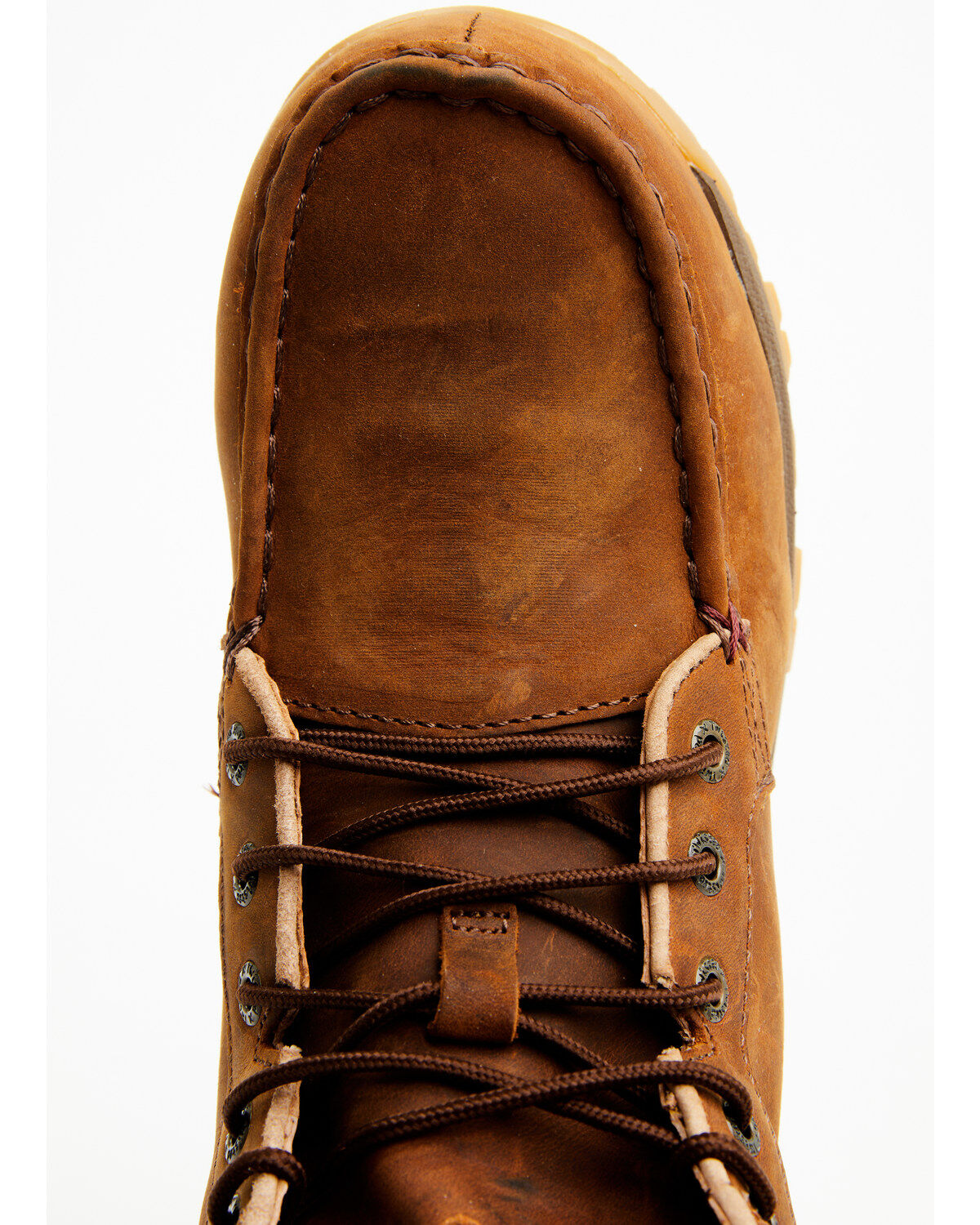 Twisted X Women's 4" Oiled Saddle Work Boots - Moc Toe