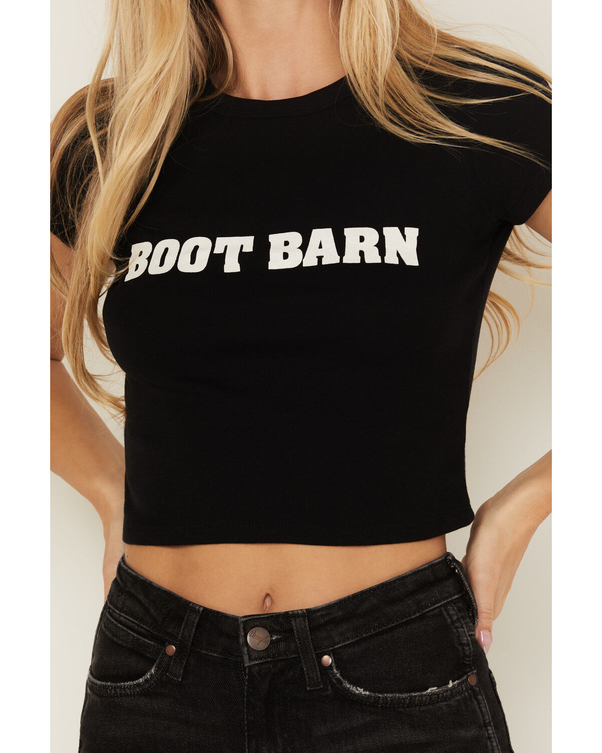 Boot Barn Women's Logo Short Sleeve Graphic Baby Tee