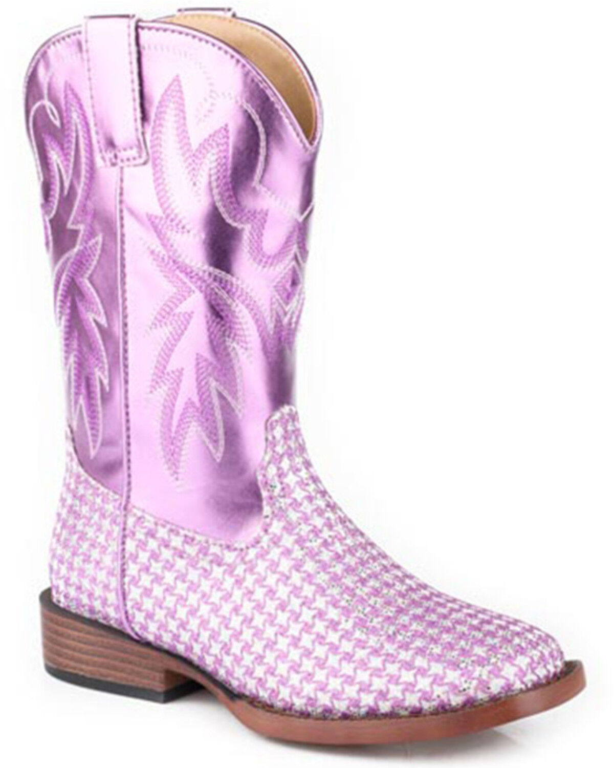 Roper Little Girls' Glitter Gleam Western Boots - Broad Square Toe