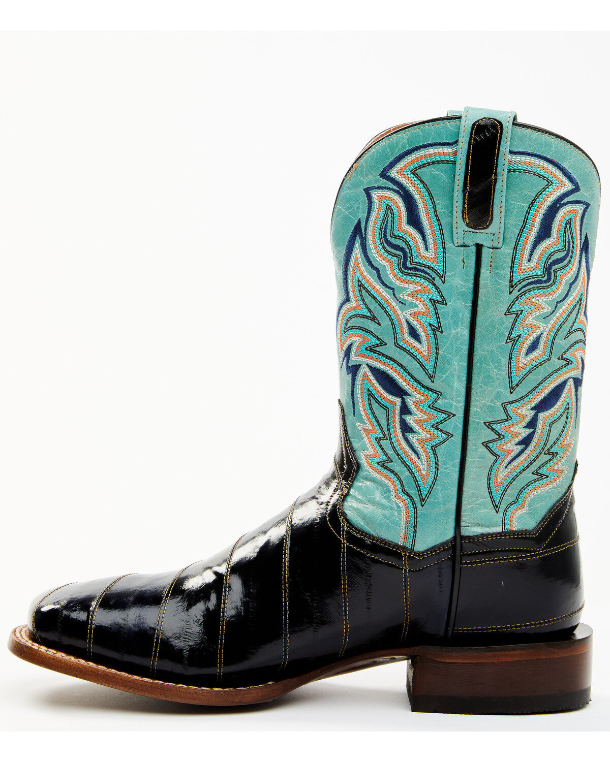 Dan Post Men's Eel Exotic Western Boots - Broad Square Toe