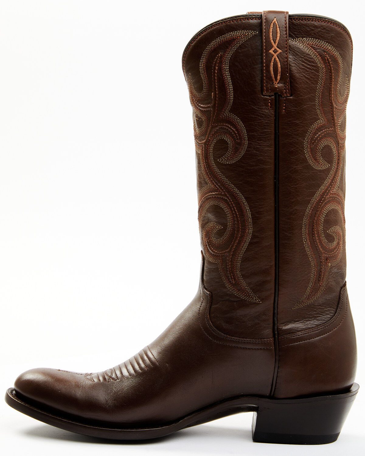 Lucchese Men's Espresso Smooth Western Boots - Round Toe