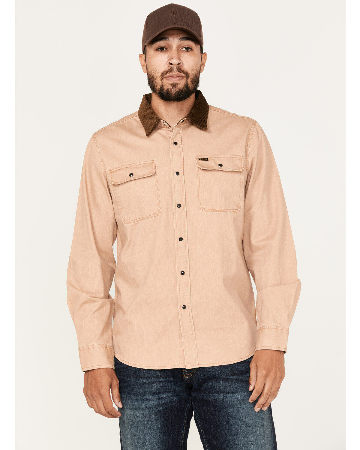 Brixton Men's Bowery Reserve Long Sleeve Snap Shirt