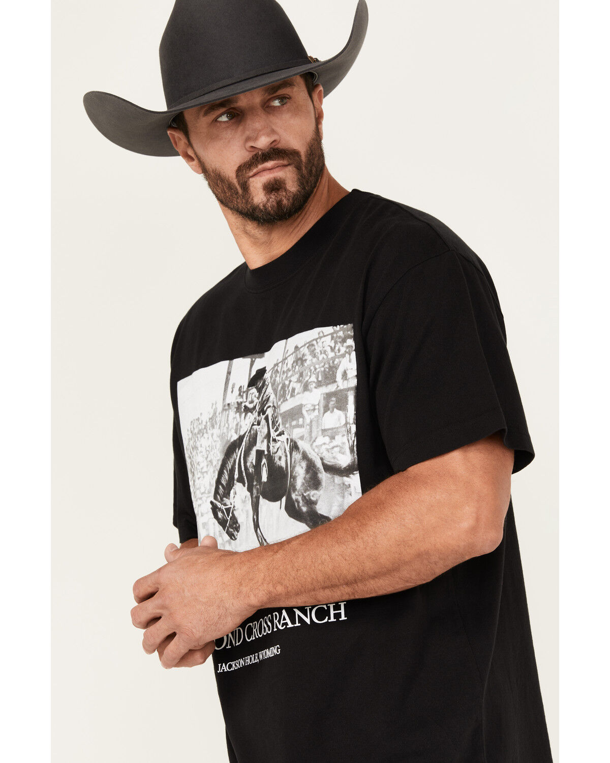 Diamond Cross Ranch Men's Walter Riding Short Sleeve Graphic T-Shirt
