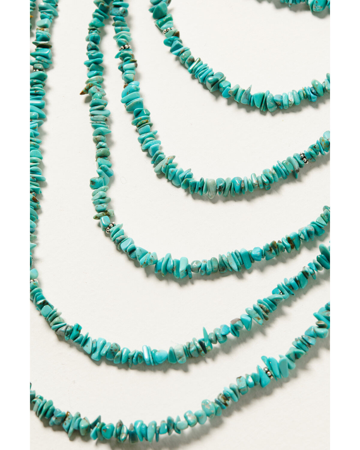 Paige Wallace Women's 7-Layer Turquoise Chip Bib Necklace