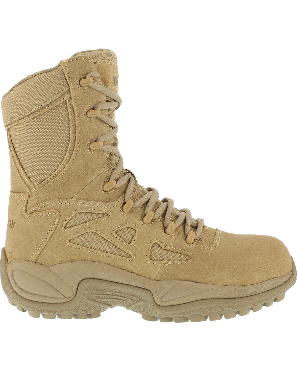 Reebok Women's Stealth 8" Lace-Up Side-Zip Work Boots - Composite Toe