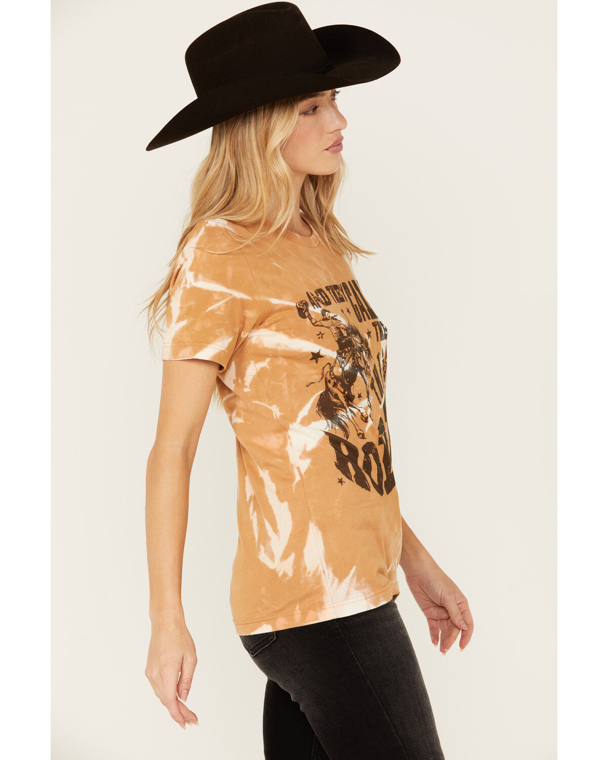 Bohemian Cowgirl Women's Call This Rodeo Bleached Short Sleeve Graphic Tee