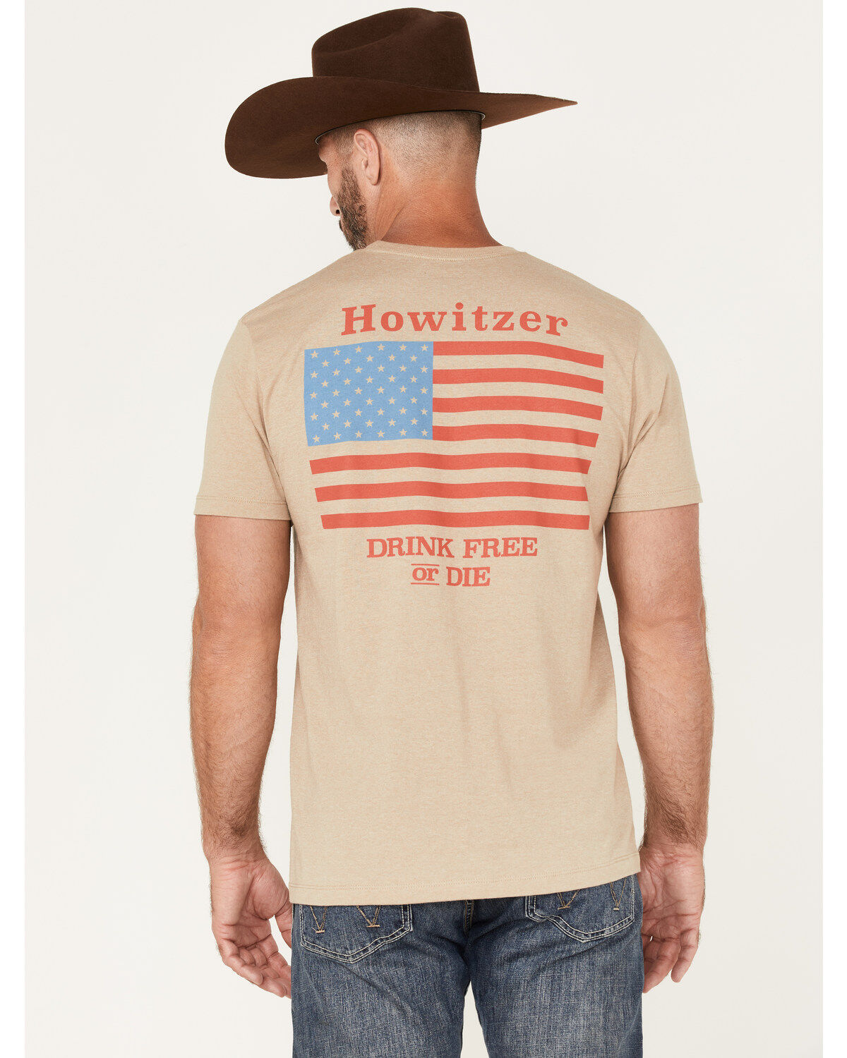 Howitzer Drink Free Patriotic Graphic T-Shirt
